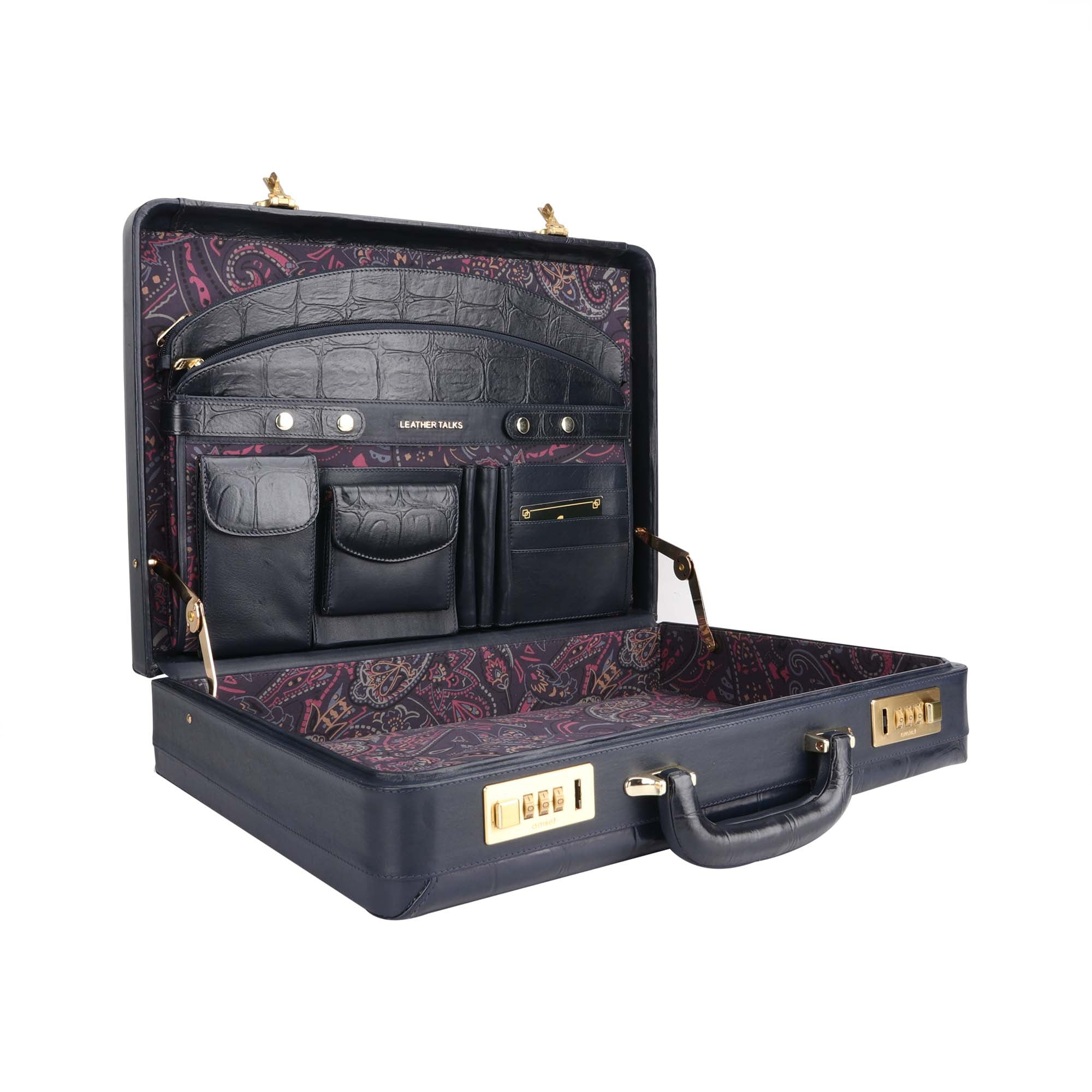 Mens Leather Attache Case