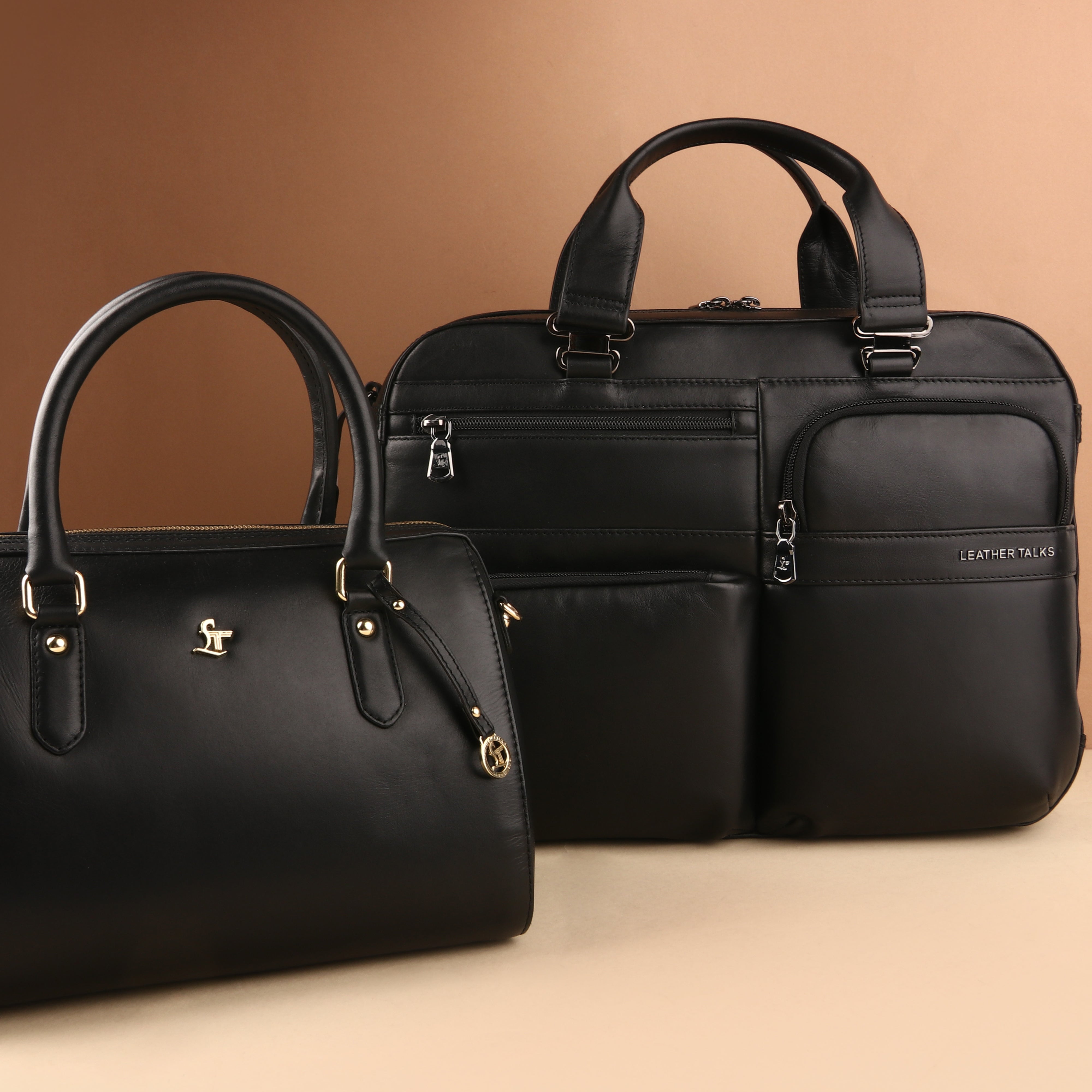 Corporate Diwali Gifts - A Combo of Jacob Leather Briefcase and Enna Sling Purse For Women Leather Talks