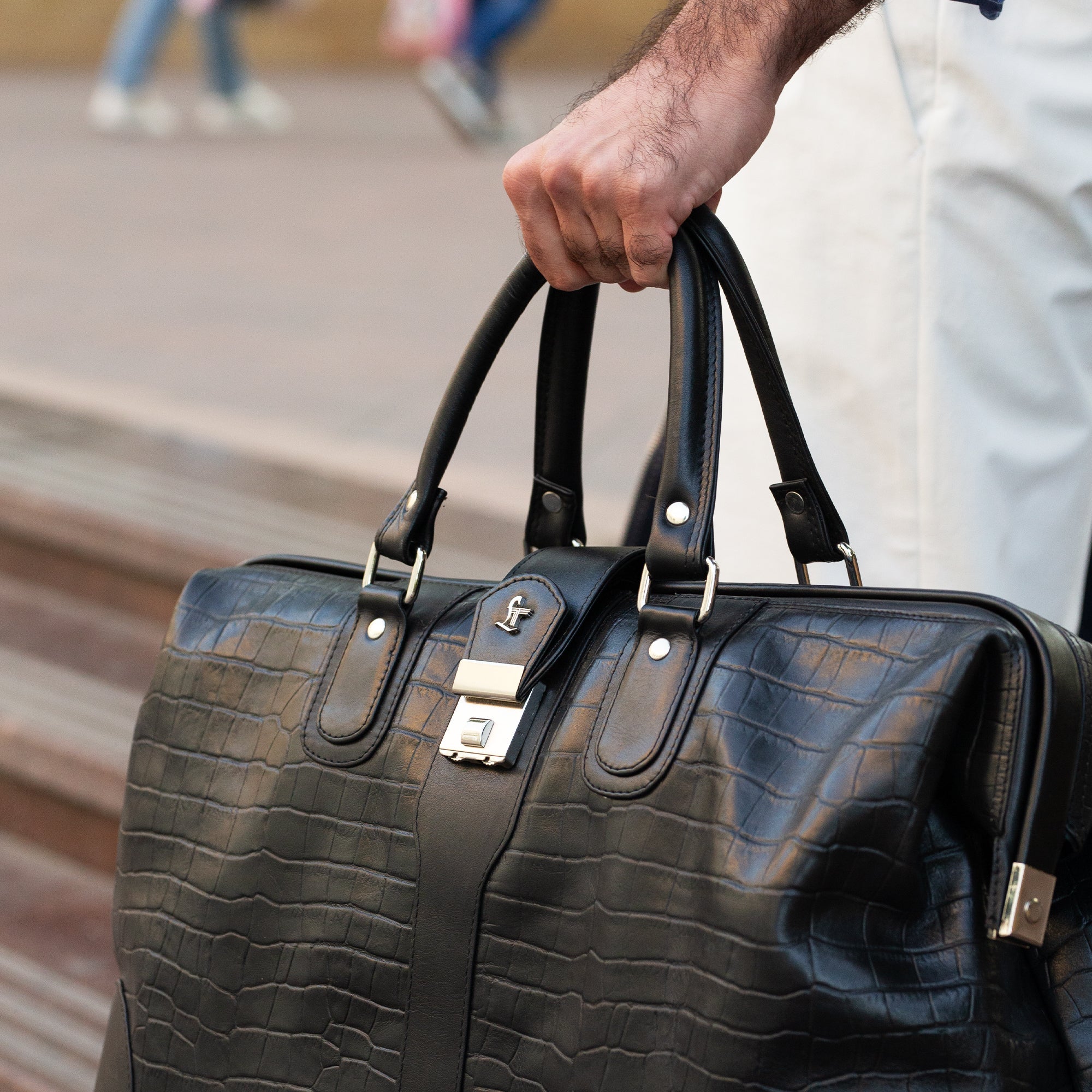 Georgia's Collection | Leather Duffle Bag For Men