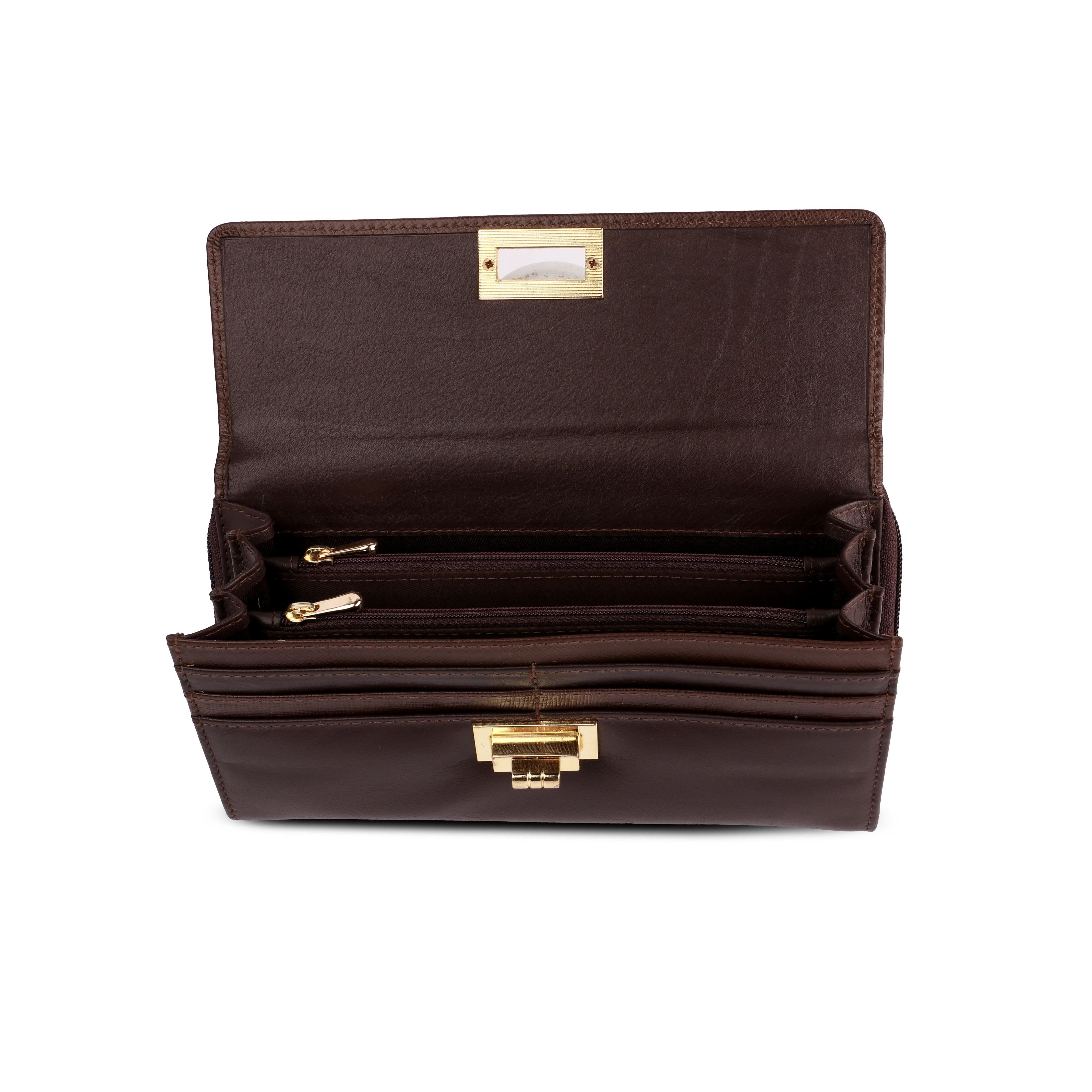 Compact Leather Wallet for Women