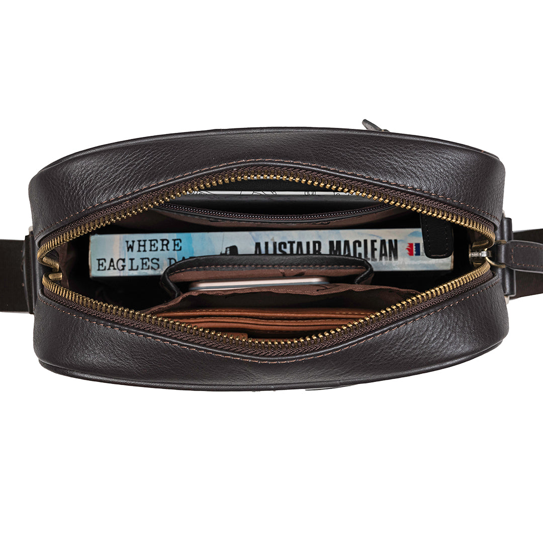 Small Leather Messenger Bag