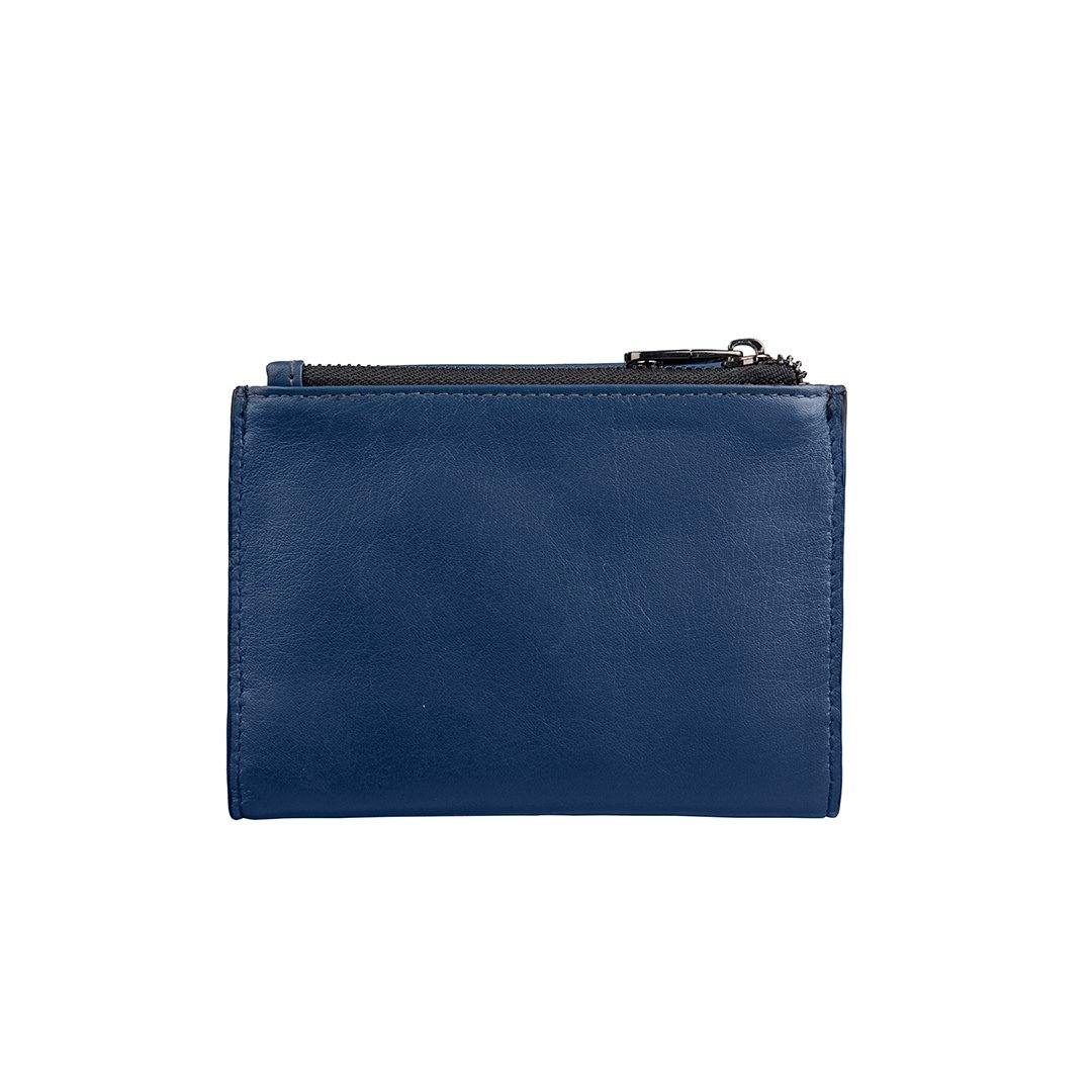 Summer II | Leather Wallet for Women | 100% Genuine Leather | Color: Blue