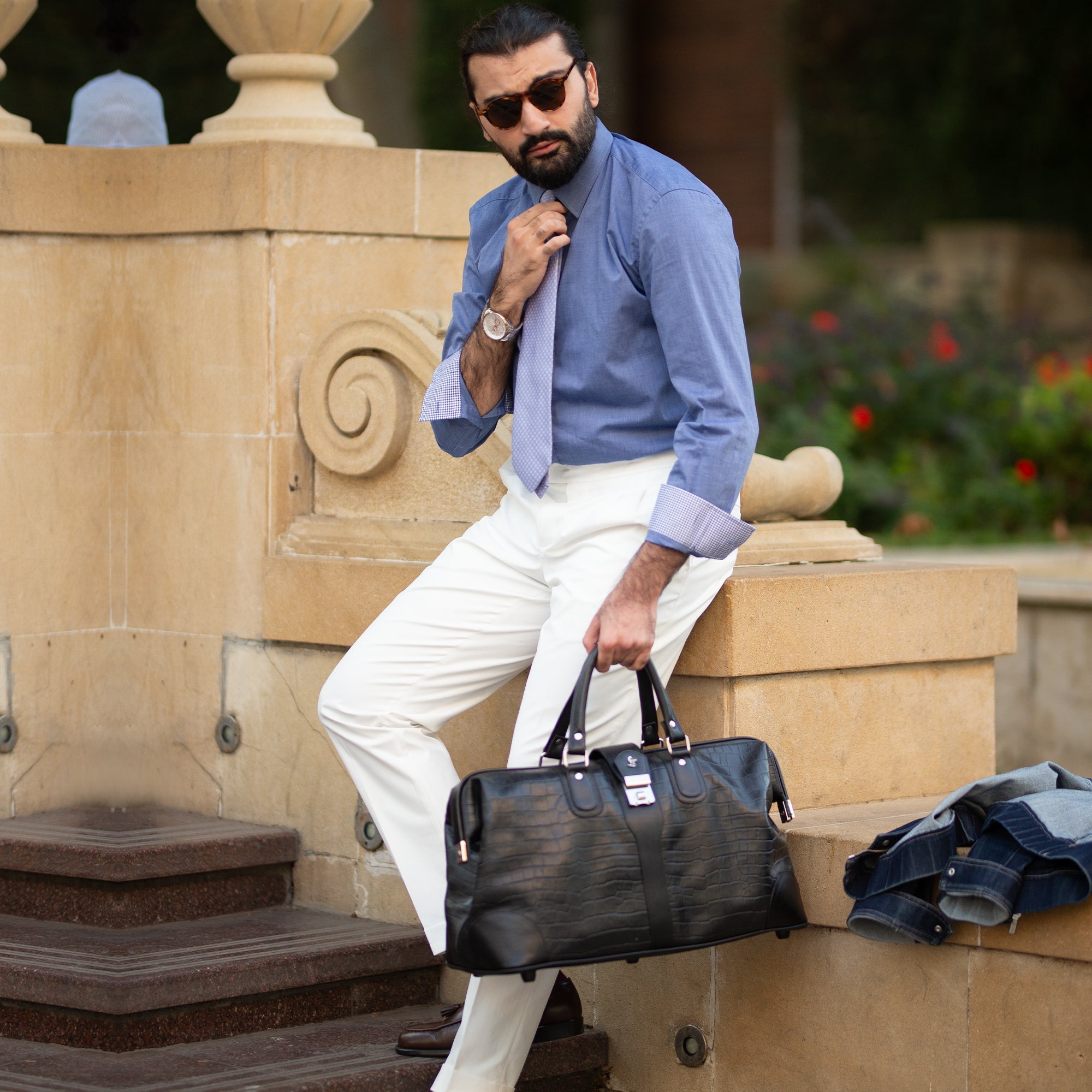 Georgia's Collection | Leather Duffle Bag For Men