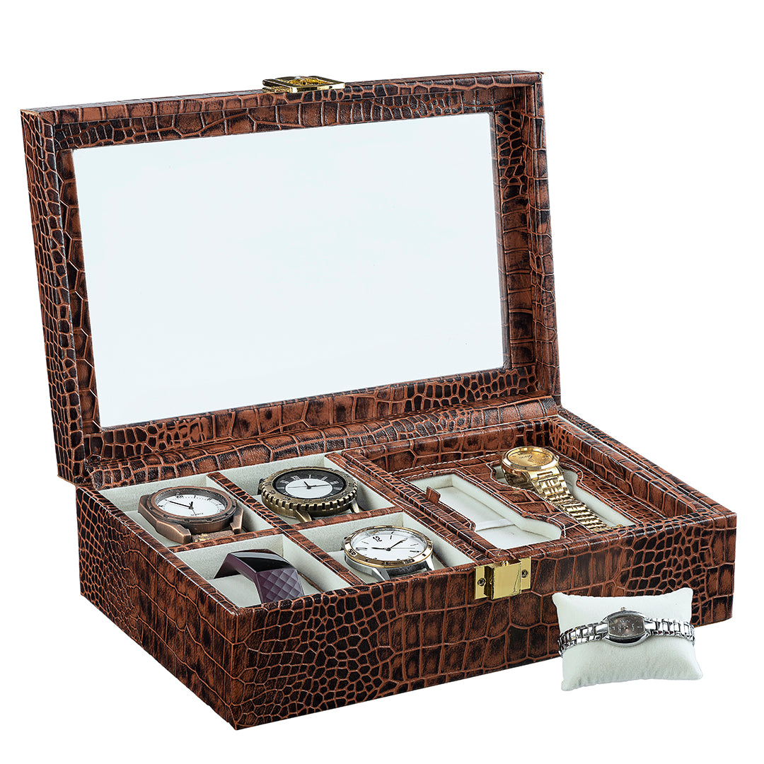 Galio Leather Watch Box For Men . Color Tan