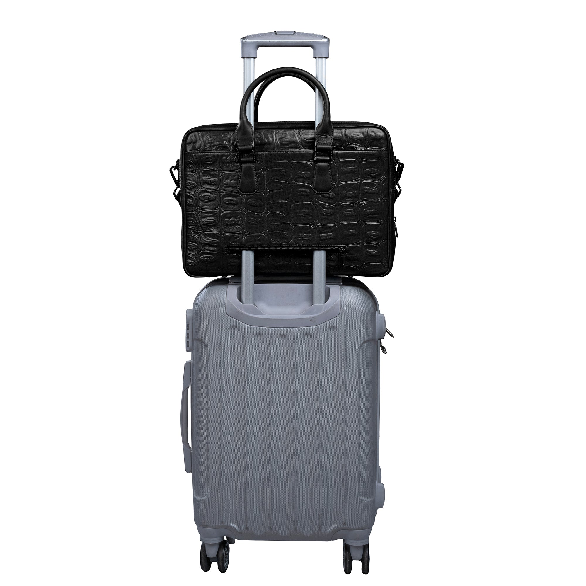 Great Dane | Leather Portfolio/Office Bag | 100% Genuine Leather | Color: Black| Lifetime Service Warranty Leather Talks