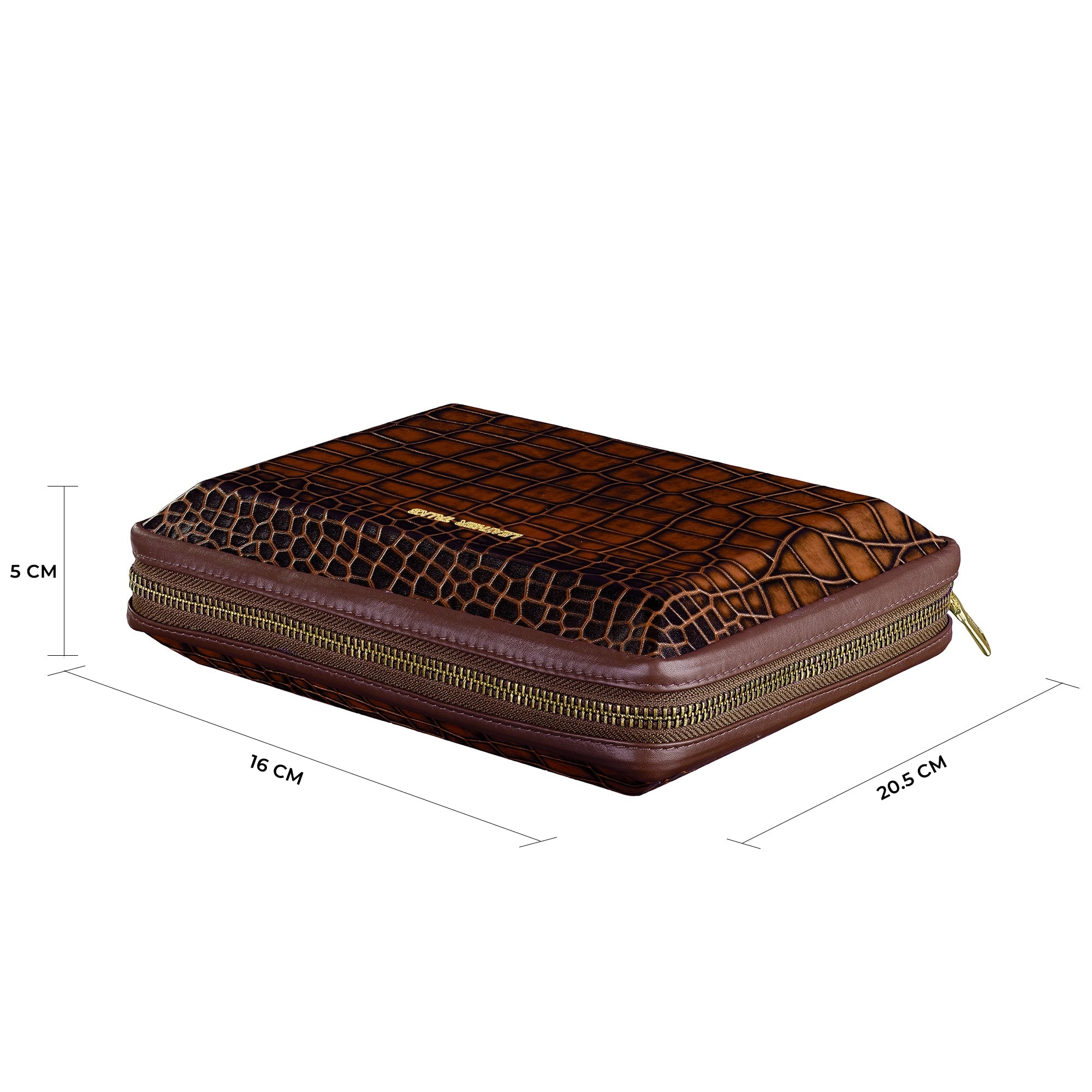 Harbinger Tech Kit - Genuine Leather Tech Organizer Case | Travel Cable Storage Bag | Luxury Electronic Accessories Pouch for Chargers, Wires & Gadgets | Color: Tan Leather Talks