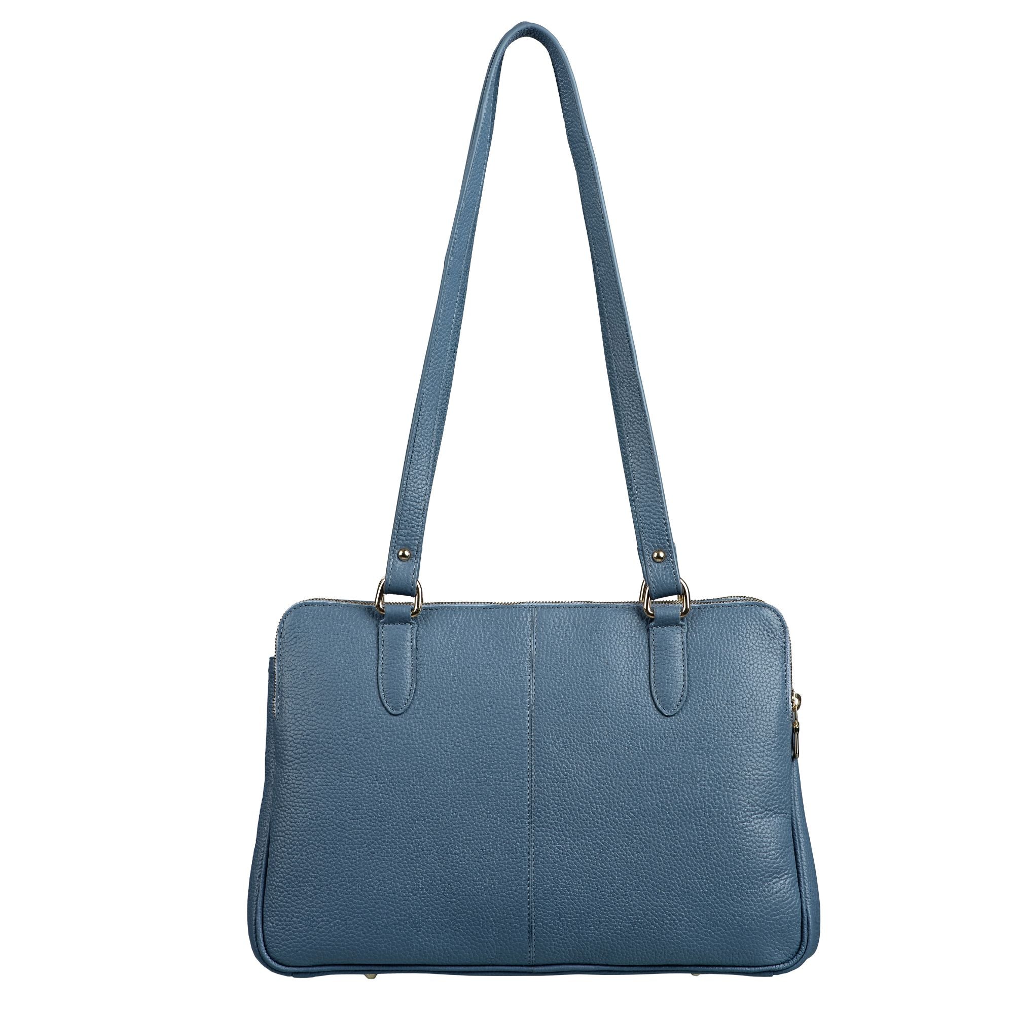 Rocha Genuine Soft Leather Handbags for Women | Sling Soft Leather Bag for Ladies | Tote Bags for Office | Color - Sky Blue Leather Talks