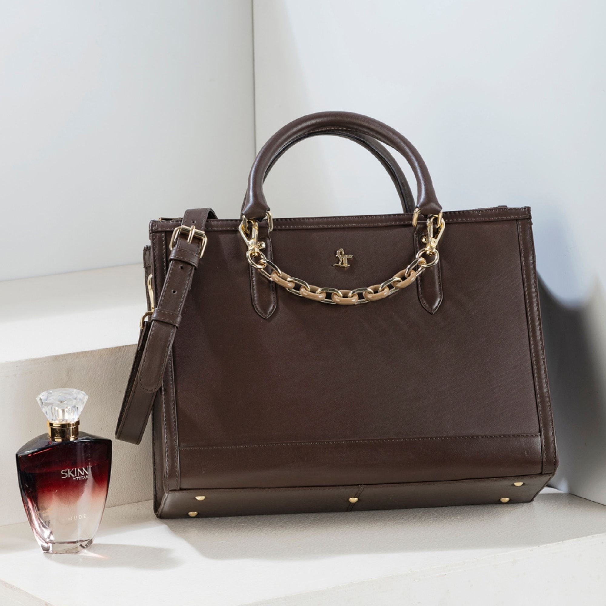 Window Sr. - Genuine Leather Handbag for Women | Premium Satchel Bags & Stylish Ladies Bags | Color: Brown Leather Talks