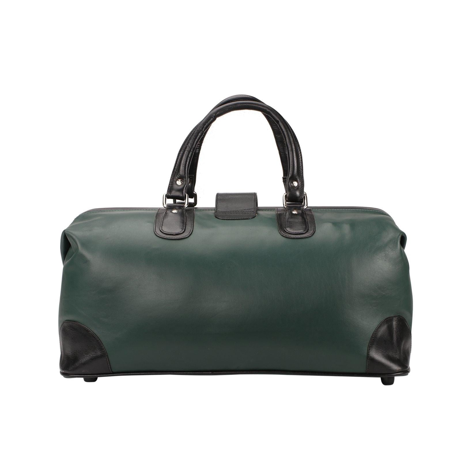 97 Leather Duffle Bag|Dual Color Combination Bag LeatherTalks