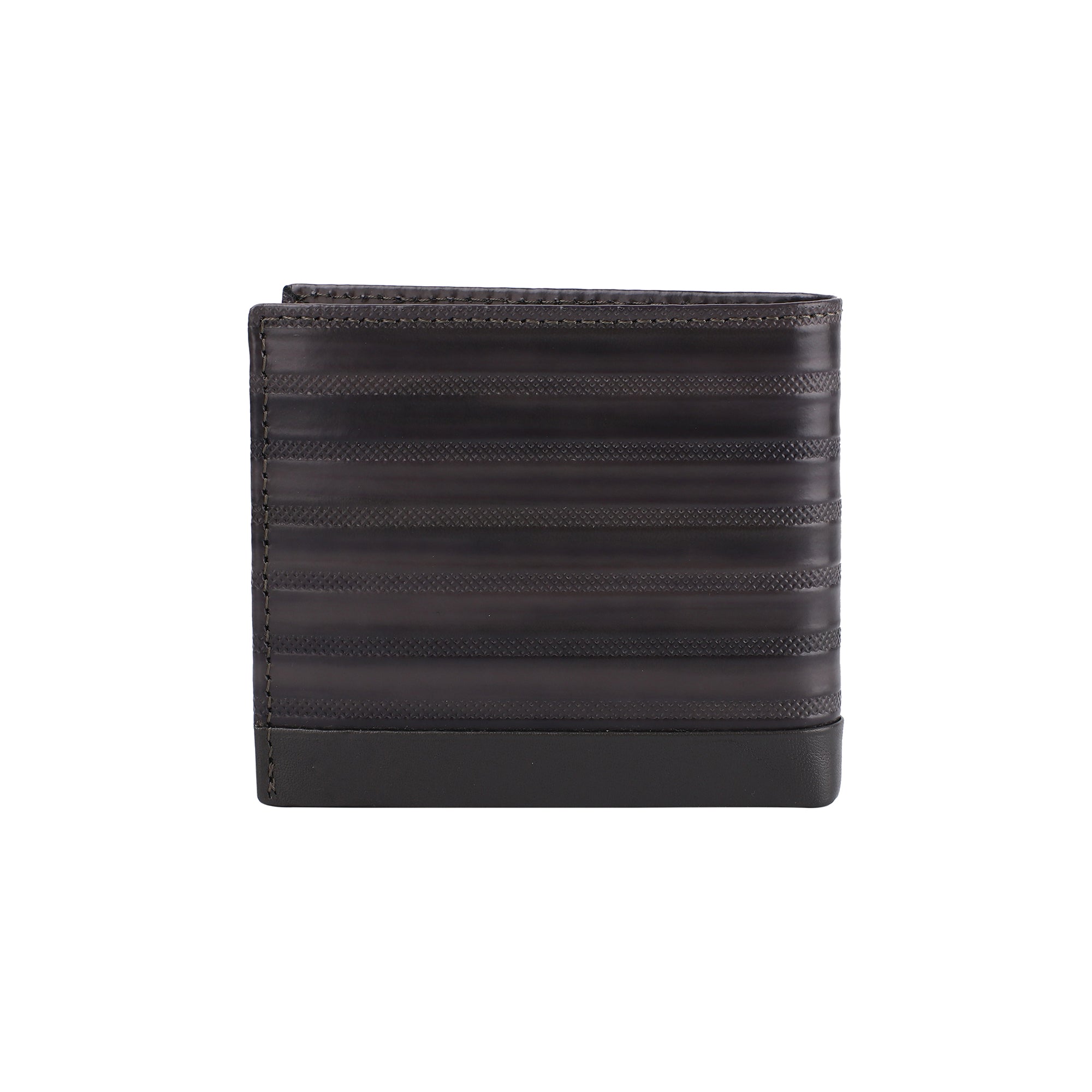 Italian VT Stripe | Genuine Leather Wallet | Colour: Grey