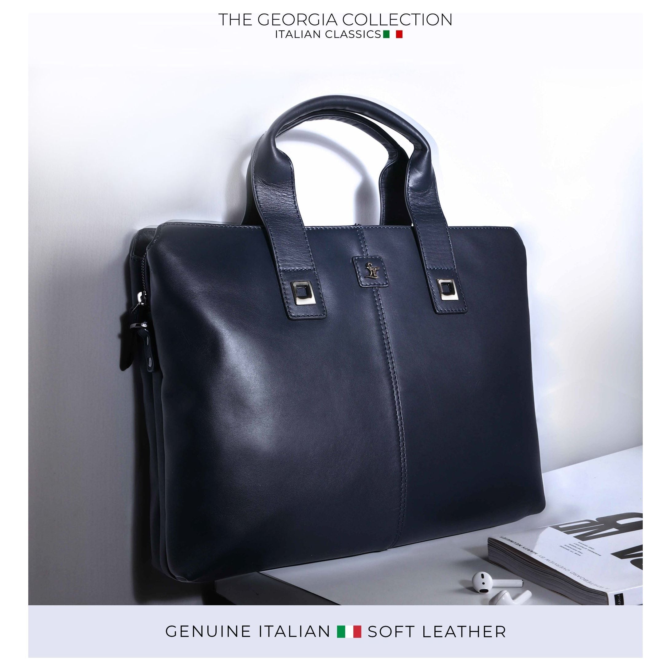 Mens Leather Laptop Bag