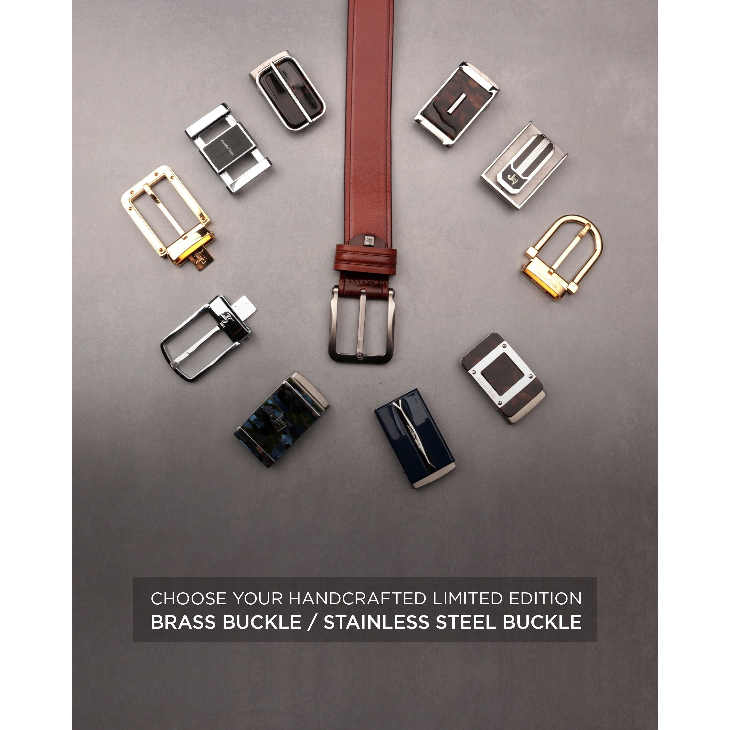 Luxury leather belts for men