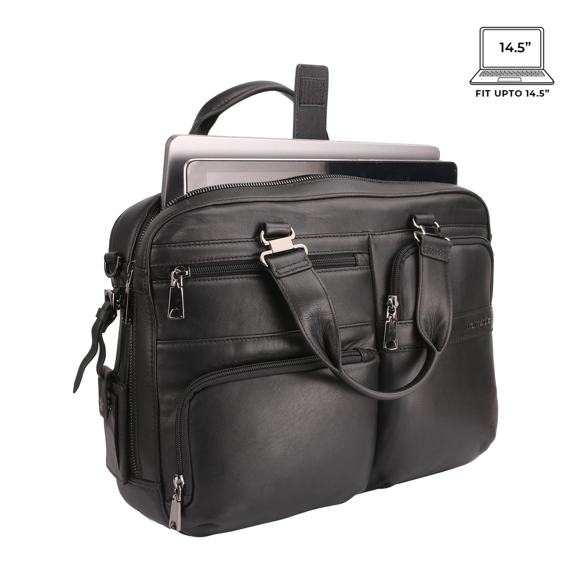 Pure leather folio bag