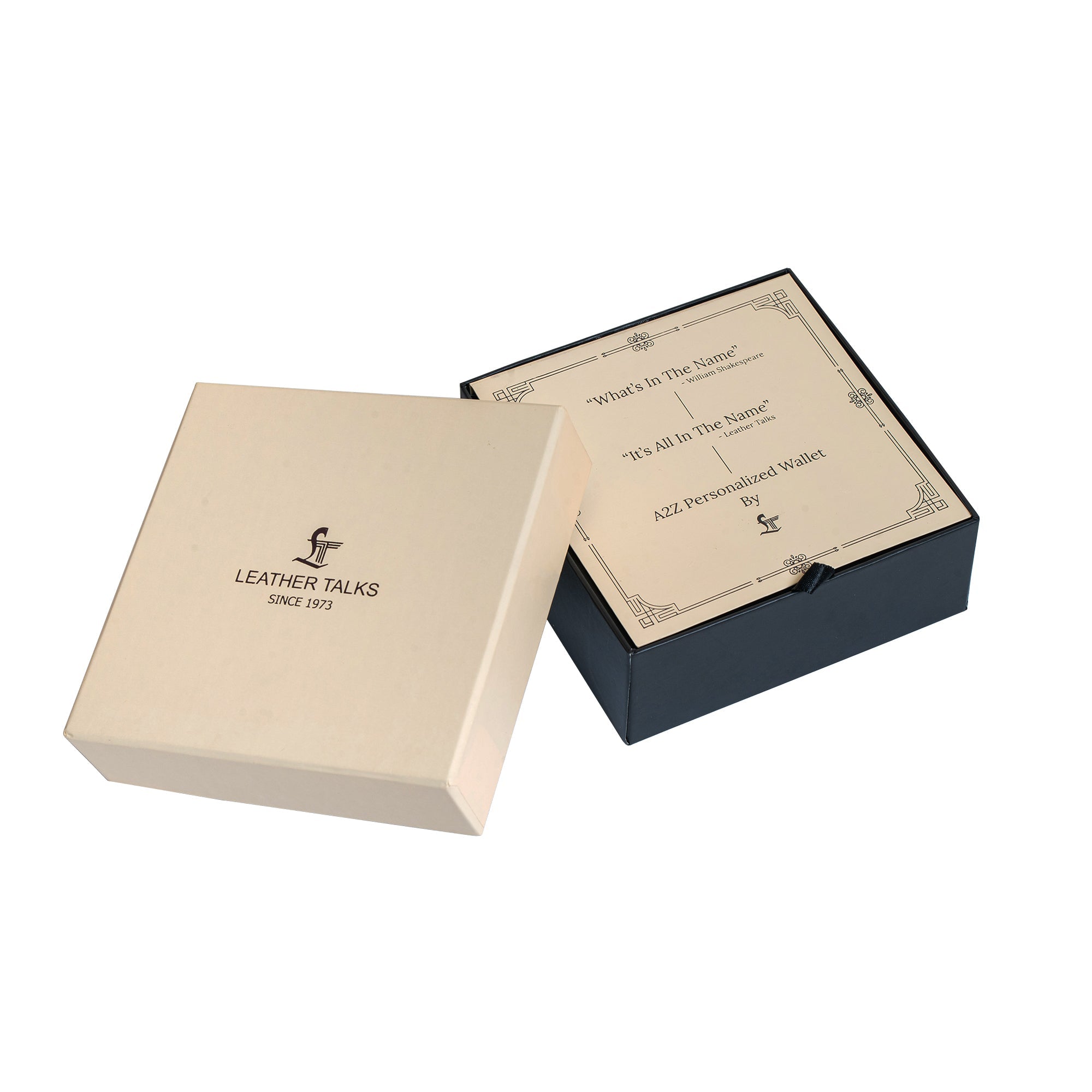 Alphabet Wallet for Men | Color: Brown Leather Talks