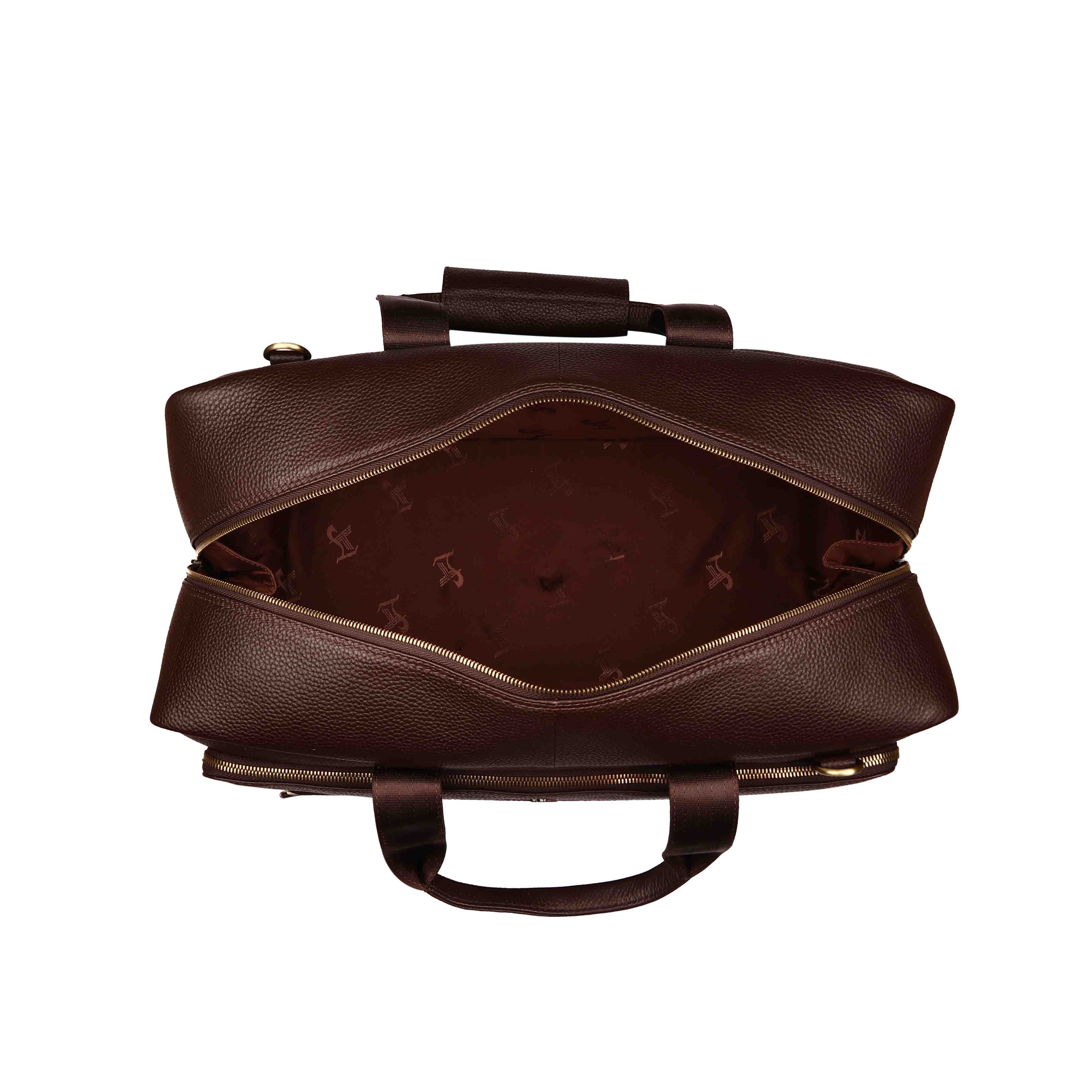 MarcoPolo Travel Duffle Bag| Colour: Black & Brown LeatherTalks