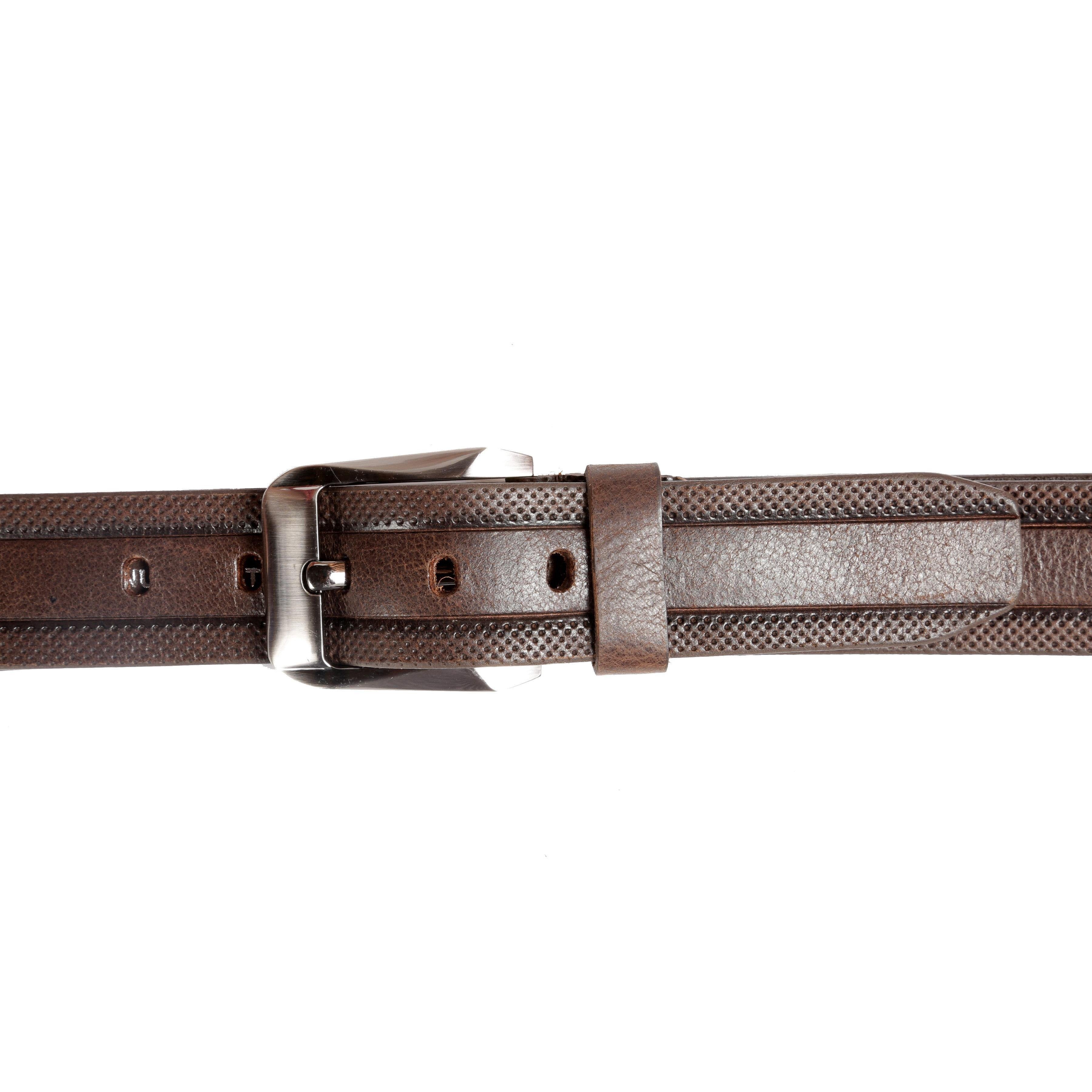 DOTS BELT - Leather Talks- Brown