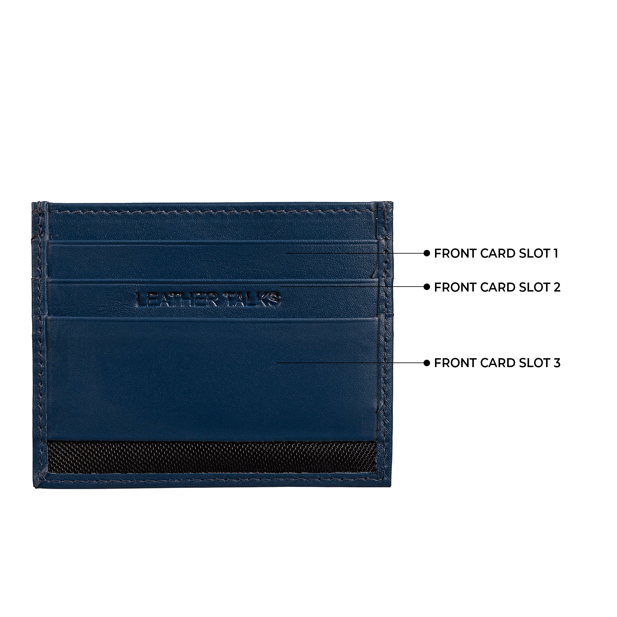 High-quality leather card holder that combines style and practicality, keeping your cards safe and organized.