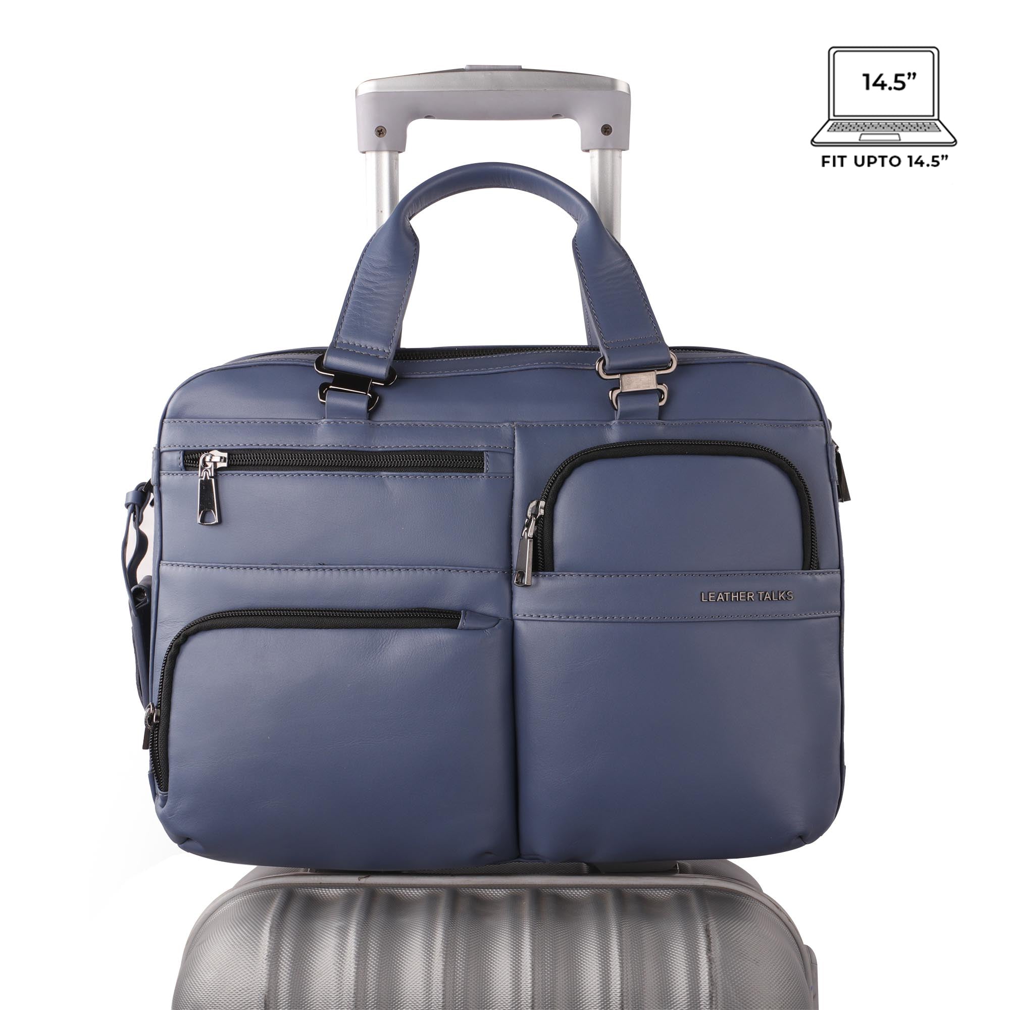 Pure leather office bag