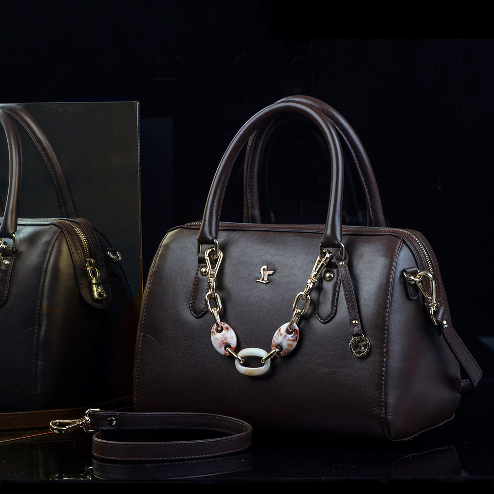 Enna Sling Purse for Women | Leather Handbag For Women | 100% Genuine Leather | Color: Lemon Green, Brown, Black, Blue Leather Talks