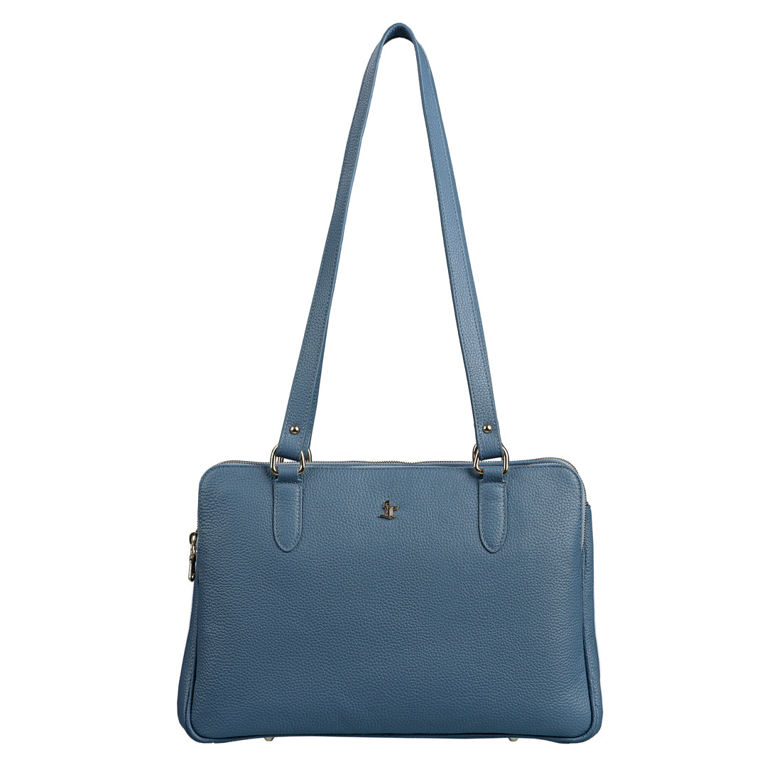 Rocha Genuine Soft Leather Handbags for Women | Sling Soft Leather Bag for Ladies | Tote Bags for Office | Color - Tan, Black, Deep Green & Sky Blue Leather Talks