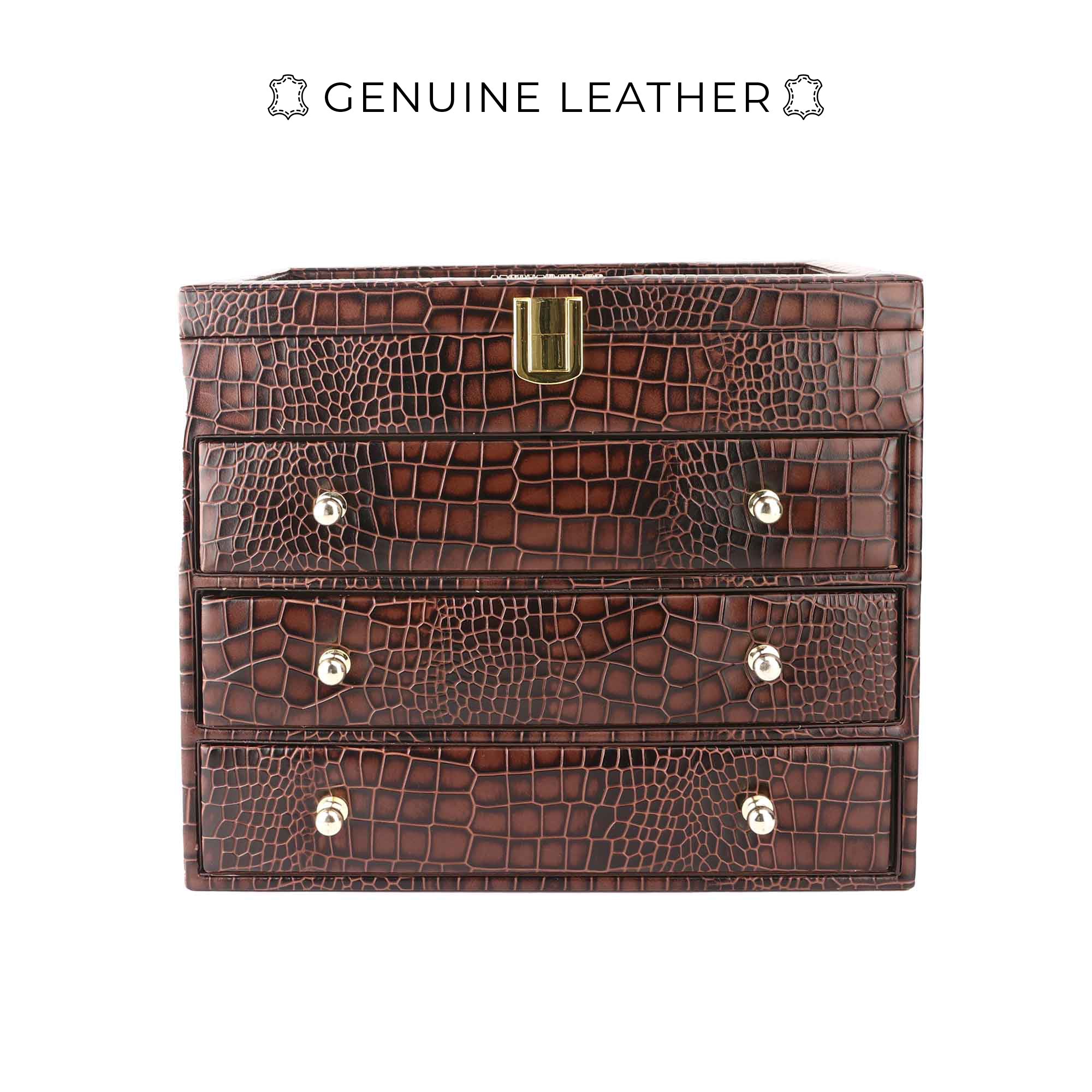 NOAH Sunglass Cum Watch Box | Watch Box | Sunglass Box | 100% Genuine Leather Wrist Watch Case| Hold 24 Slot Watch Box | 6 Slot Sunglasses | Customize your tray | Luxury Watch Case with Display Sunglasses | Color: Blue, Green & Brown Leather Talks