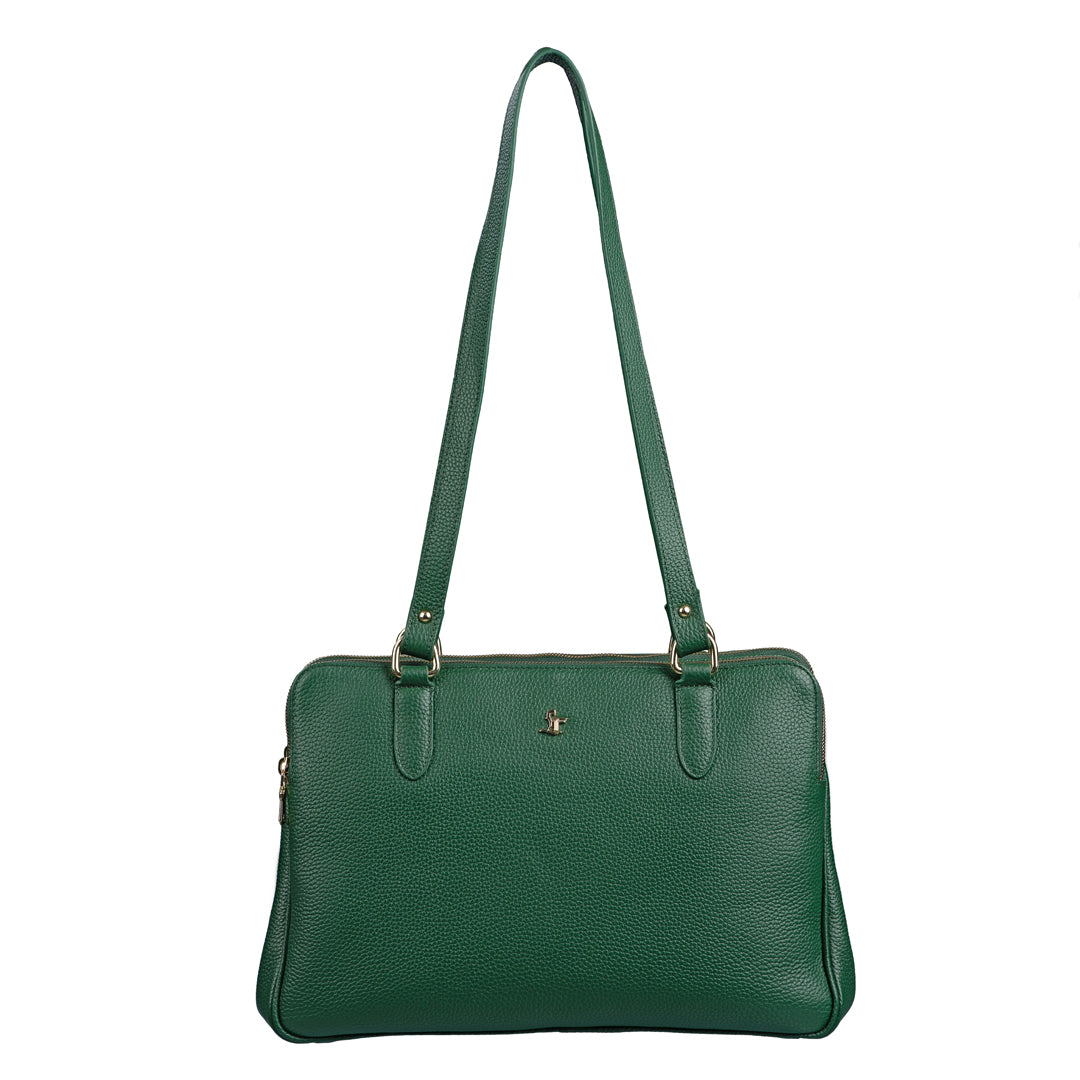 Rocha Ladis Slingbag for Women | 100% Genuine Leather | Color - Green