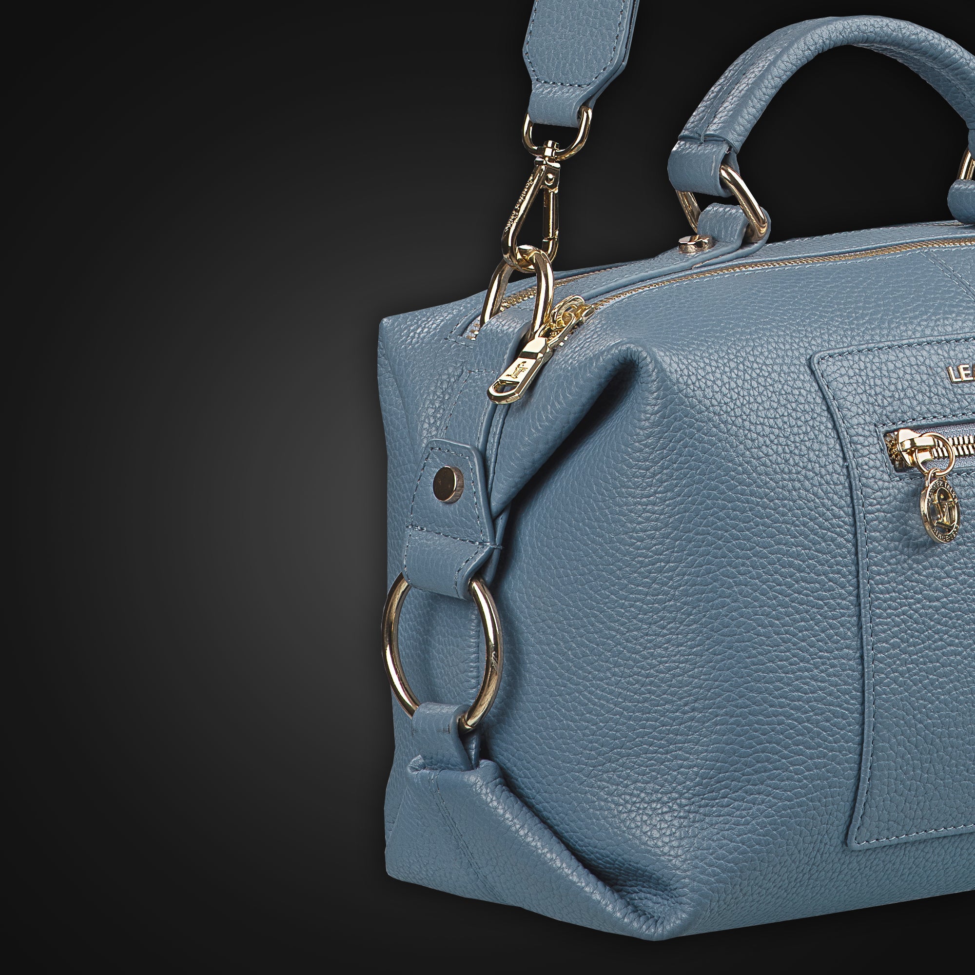 Leather Hand Bags For Women | 100% Genuine Leather | Color - Blue
