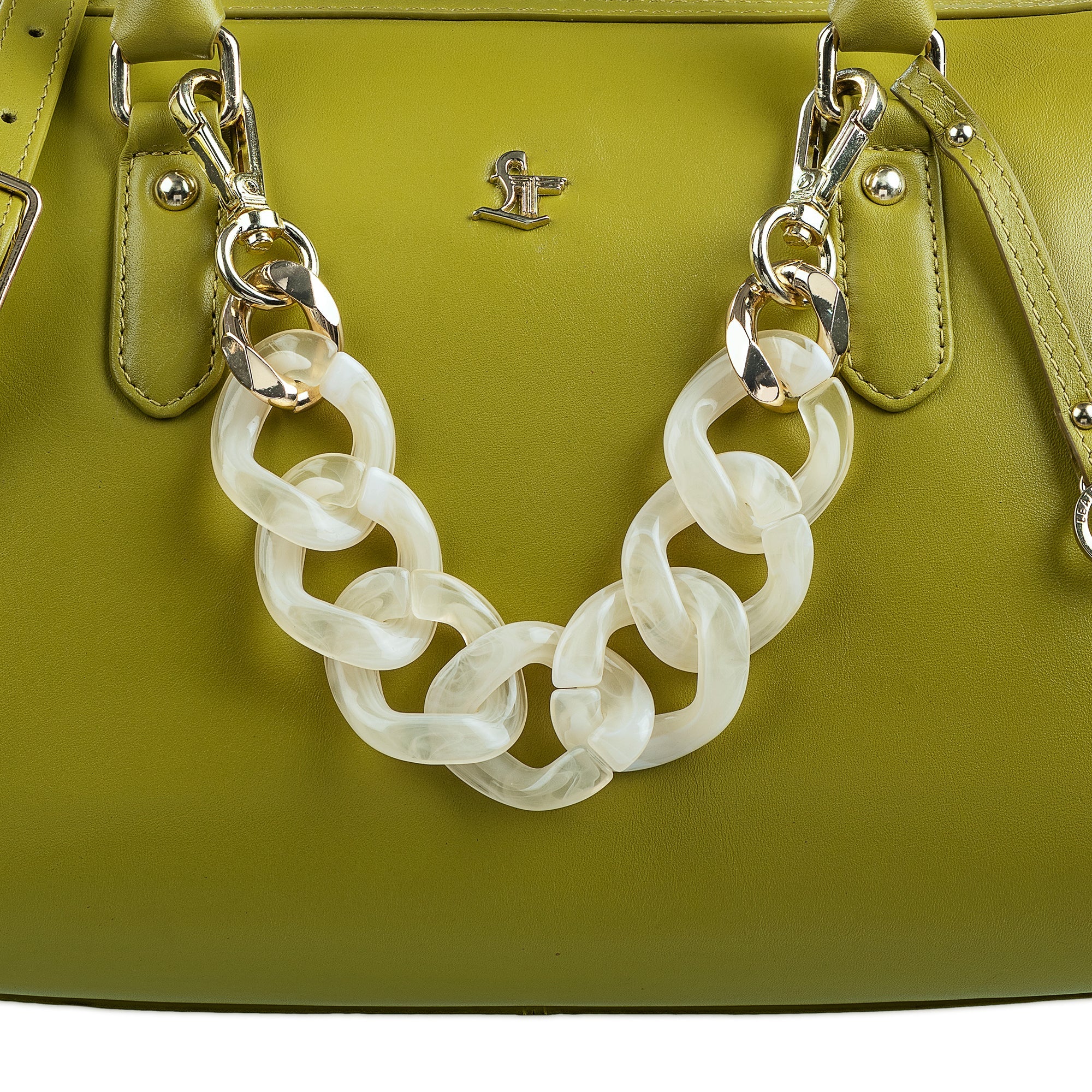 Enna Sling Purse for Women | Leather Handbag For Women | 100% Genuine Leather | Color: Lemon Green