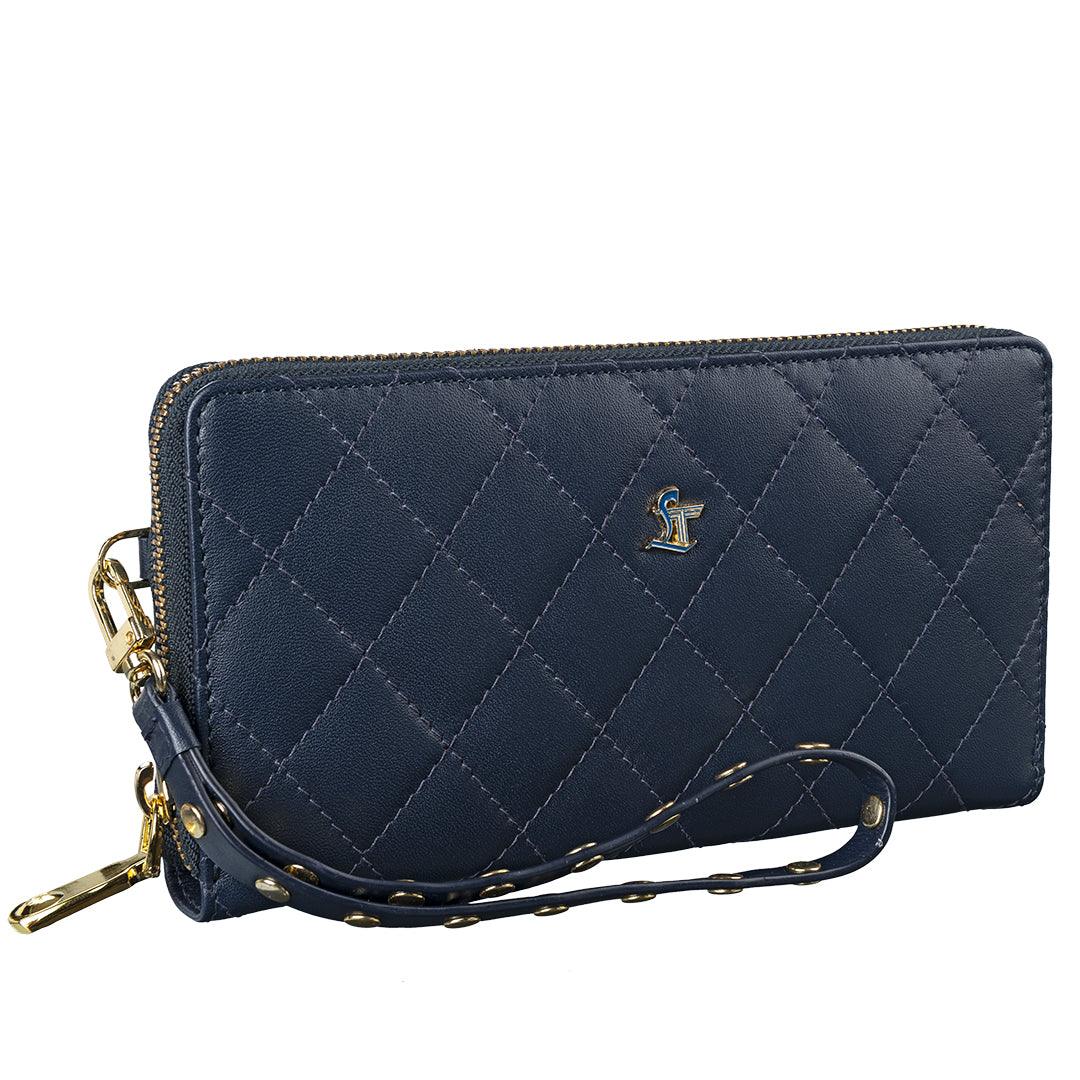 Ladies leather wallet with coin pocket