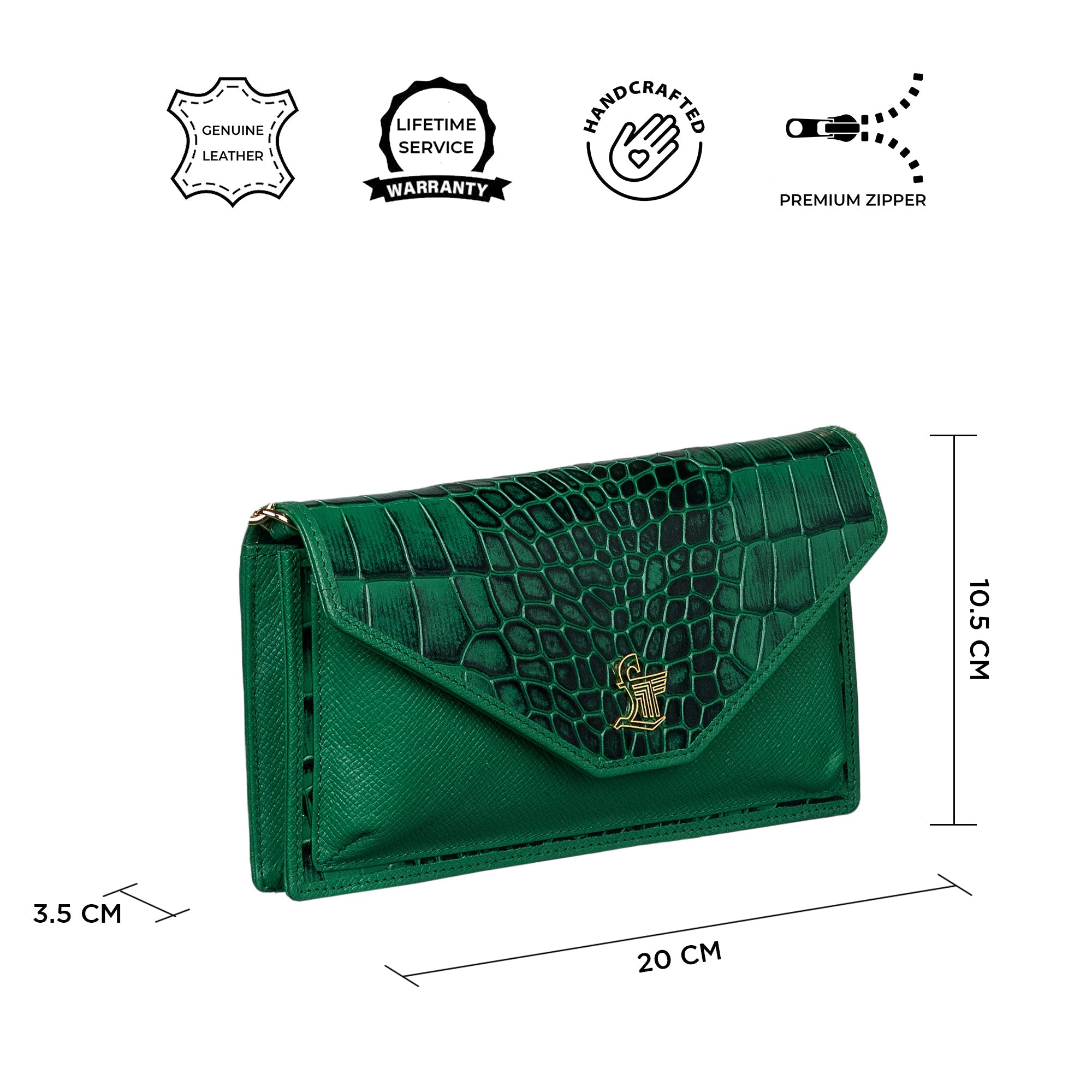 Clara Sling cum Clutch Leather Ladies Wallet | RFID Safe | Leather Talks Leather Talks