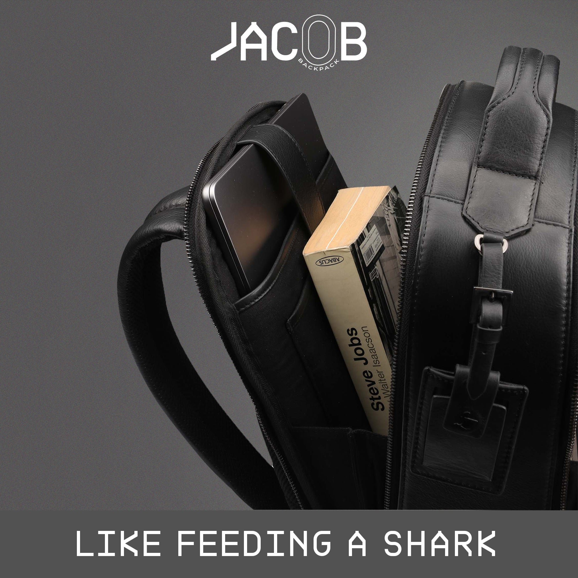 Jacob V 2.0 | Leather Backpack for Men | Lifetime Service Warranty | 100% Genuine Leather | Color: Black