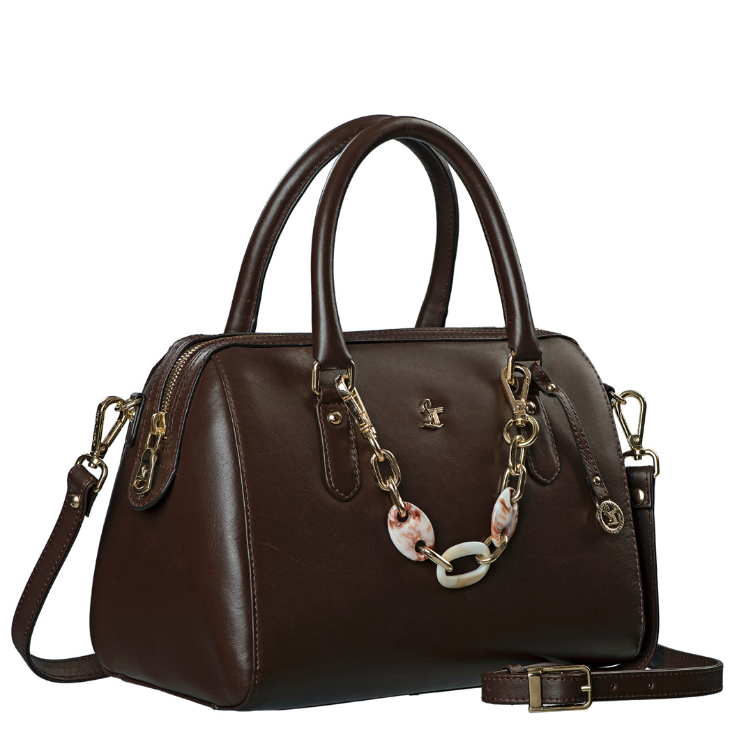 Enna Sling Purse for Women | Leather Handbag For Women | 100% Genuine Leather | Color: Lemon Green, Brown, Black, Blue Leather Talks