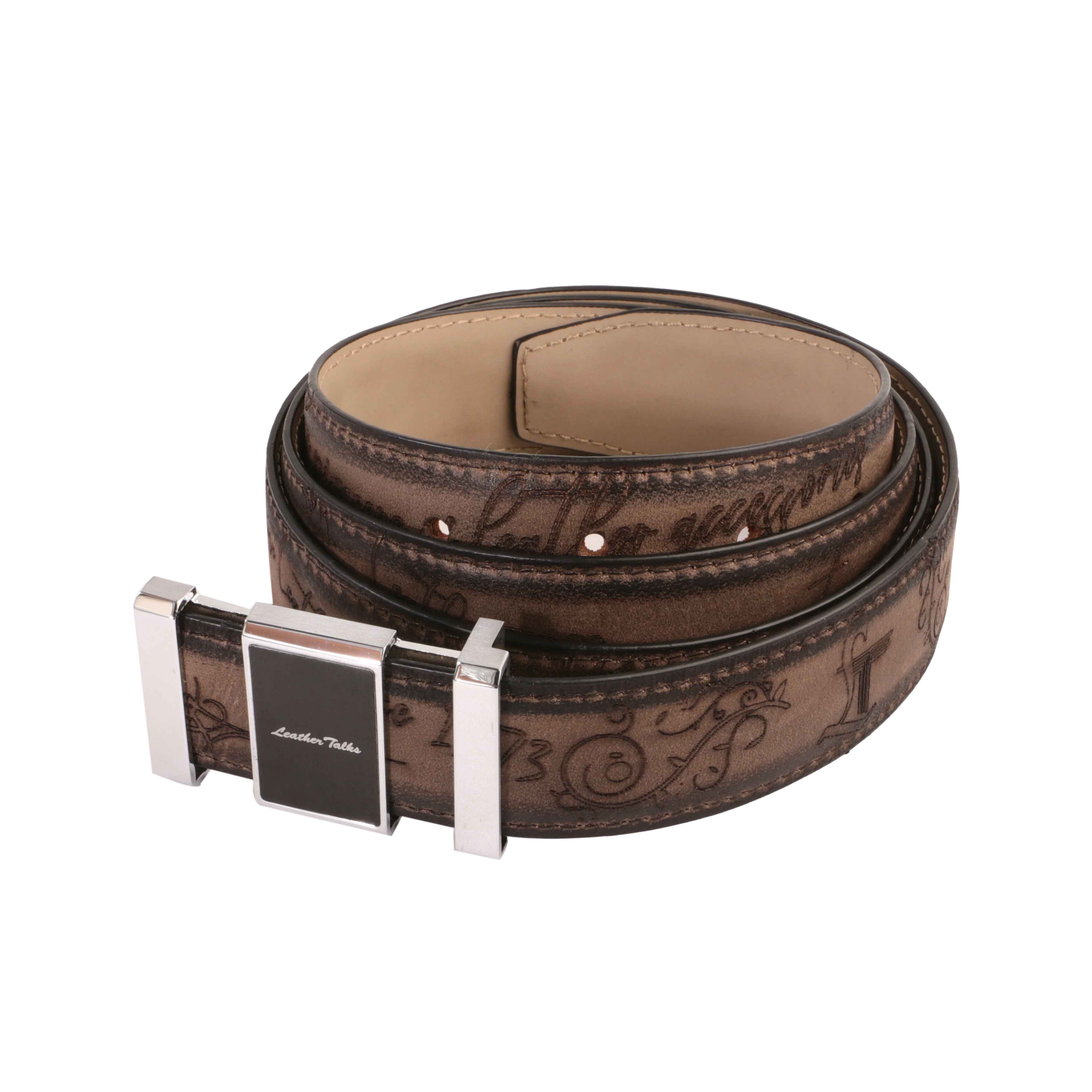 Crawford | Pure Leather Belt for Men | 100% Genuine Leather | Lifetime Warranty | Color: Brown