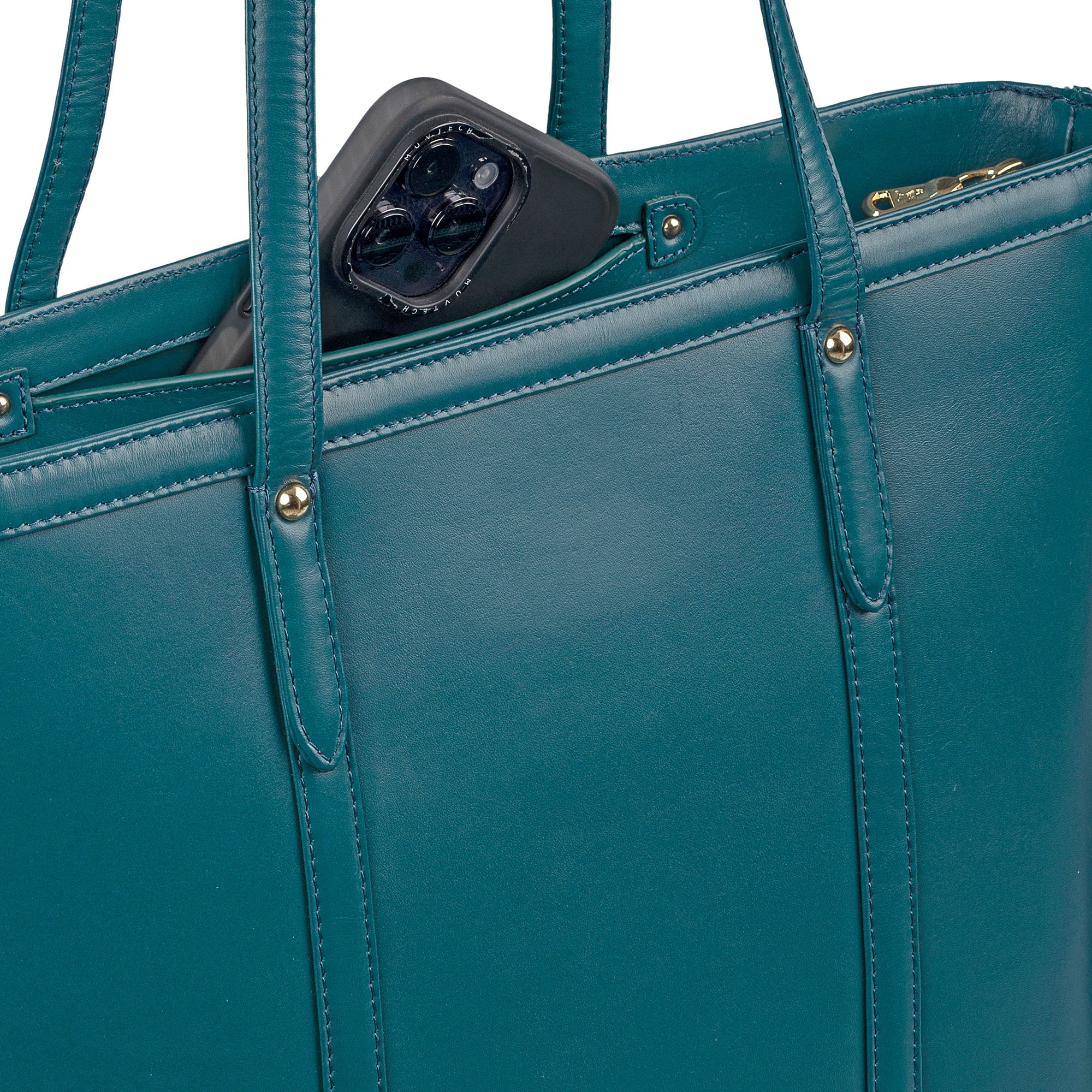 Genuine Leather Tote Bags For Women | Color - Blue