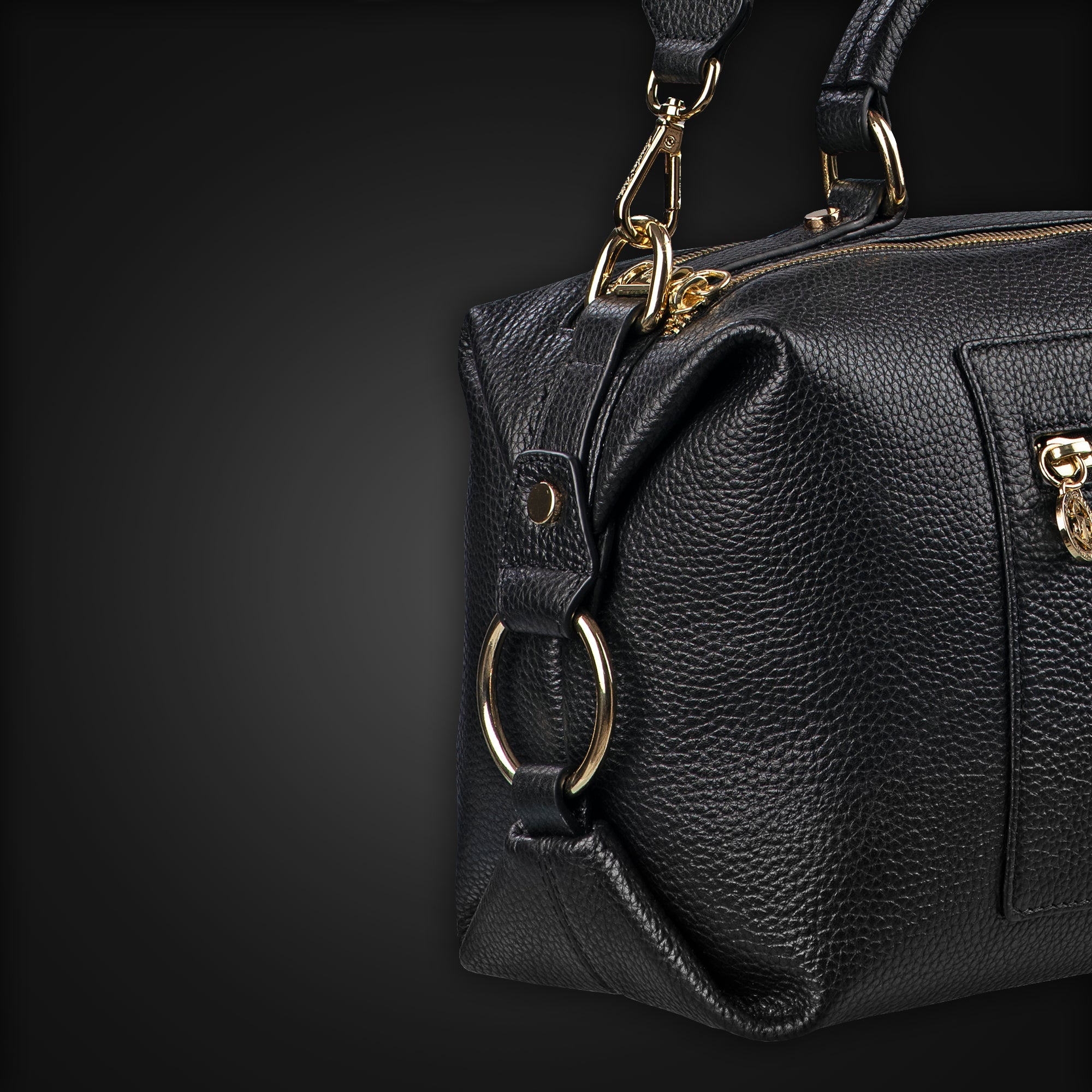 Leather Hand Bags For Women | 100% Genuine Leather | Color - Black