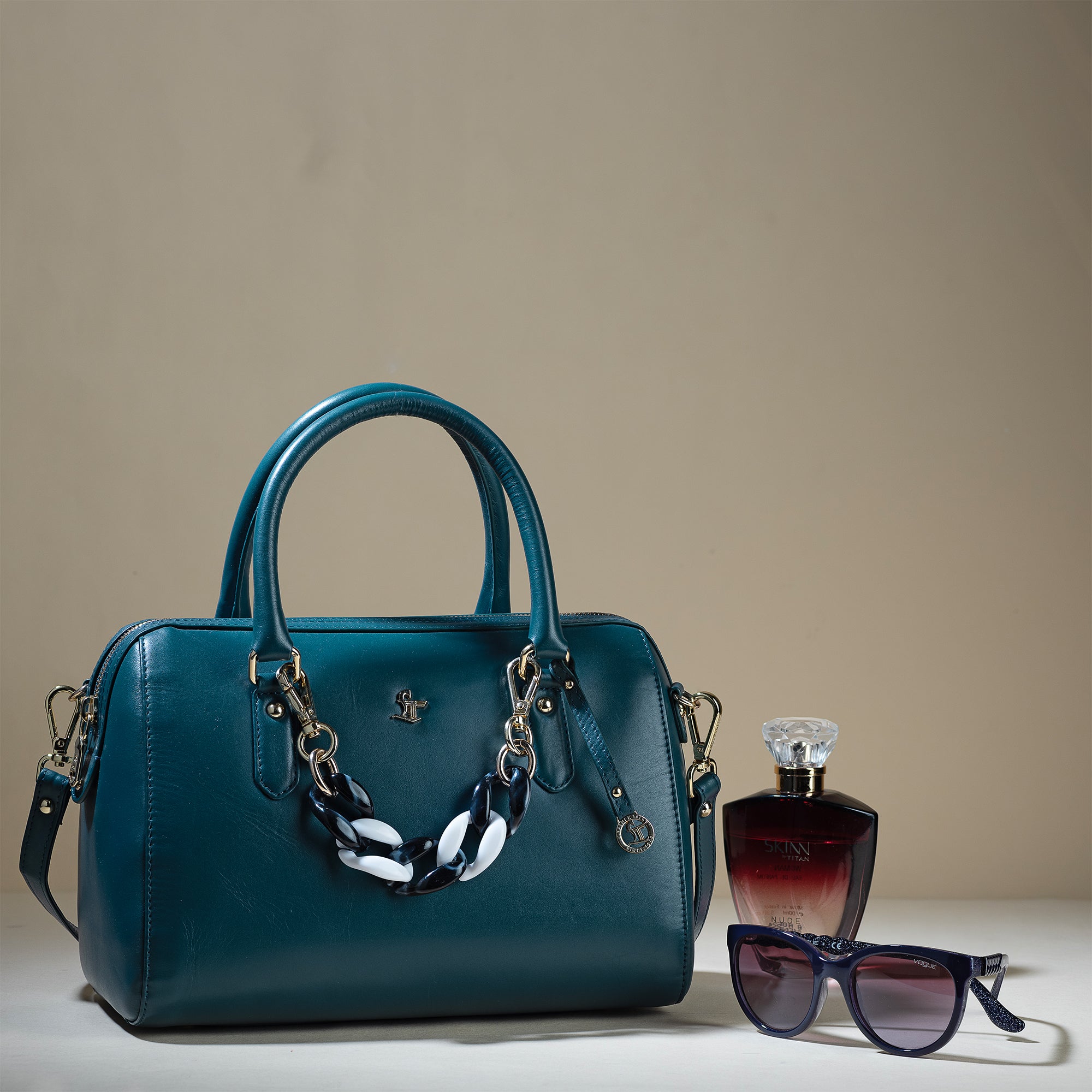 Leather Hand Bag For Women | 100% Genuine Leather | Color: Blue