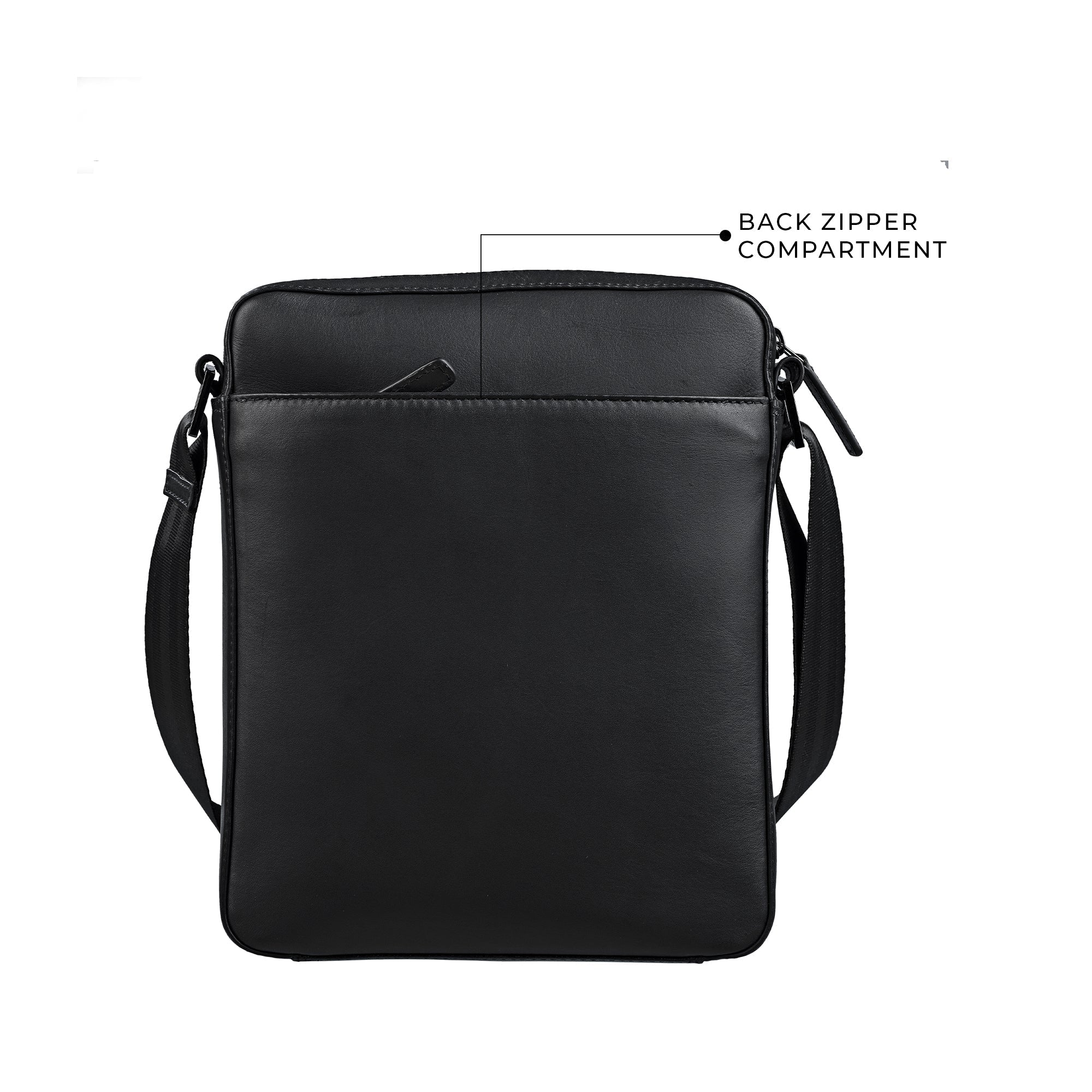 Men’s Bag IV | Men's Leather Messenger Bag | Colour - Black | 100% Genuine Leather LeatherTalks