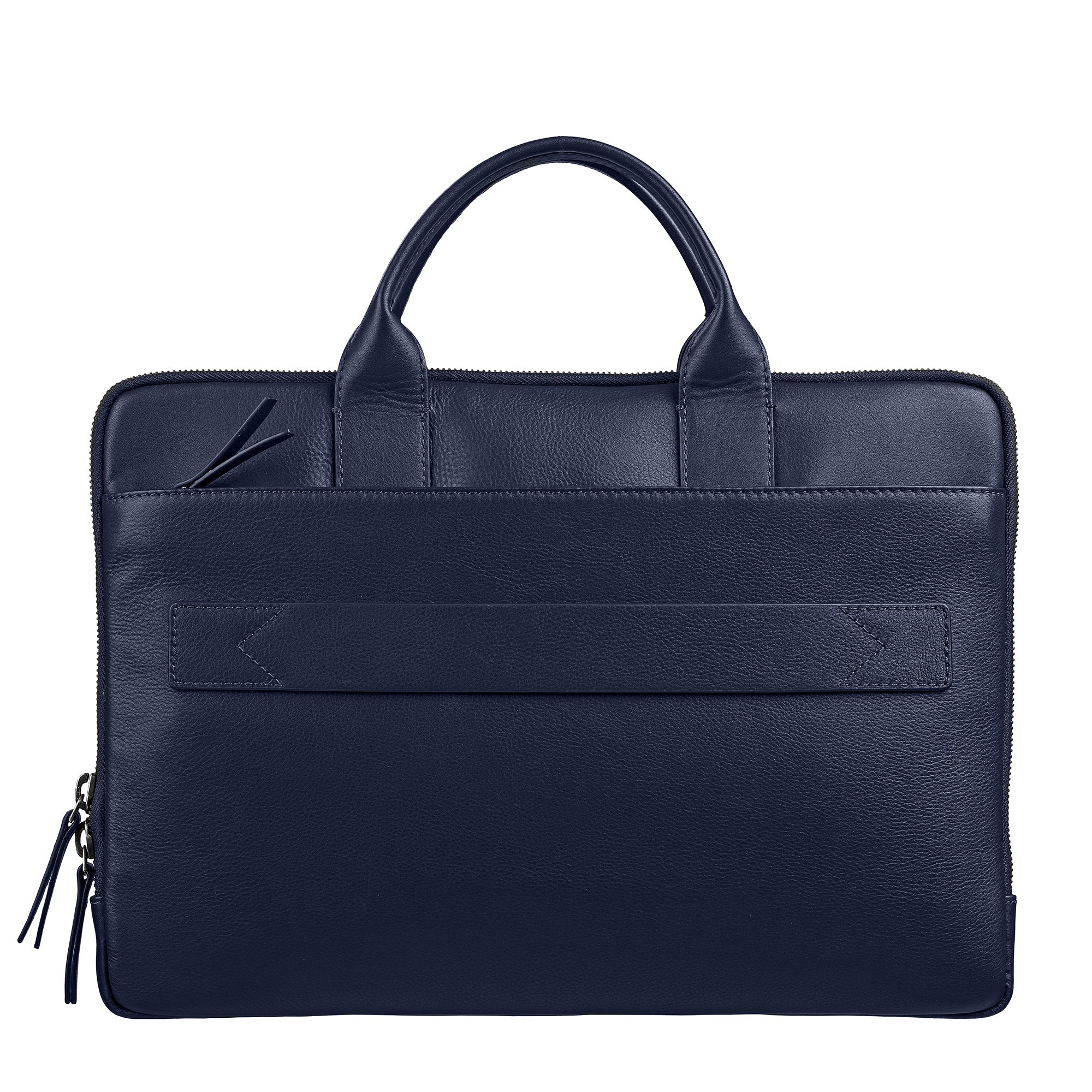 Laptop Sleeve V | Genuine Leather | Leather Laptop Bag | Office Bga for Men | Color : Blue