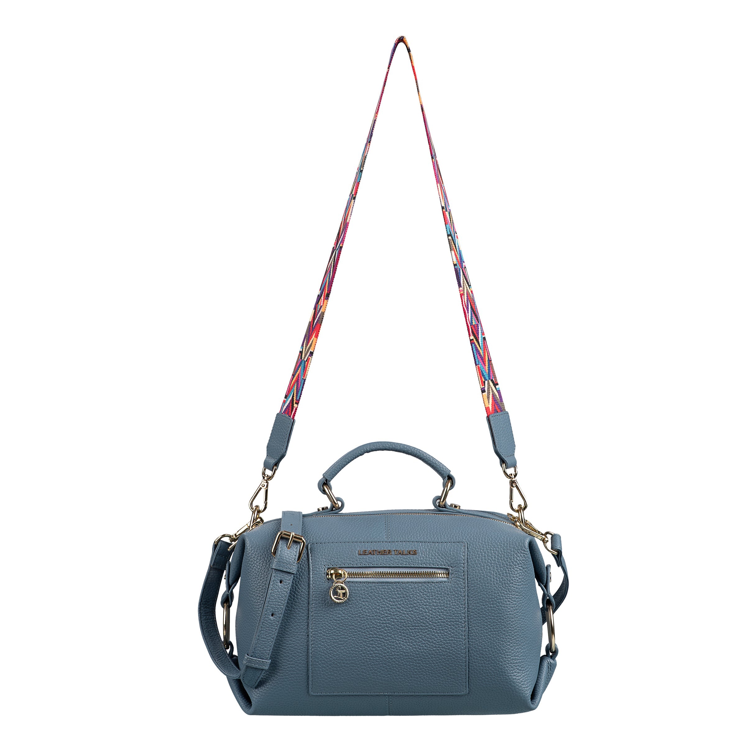 Leather Hand Bags For Women | 100% Genuine Leather | Color - Blue