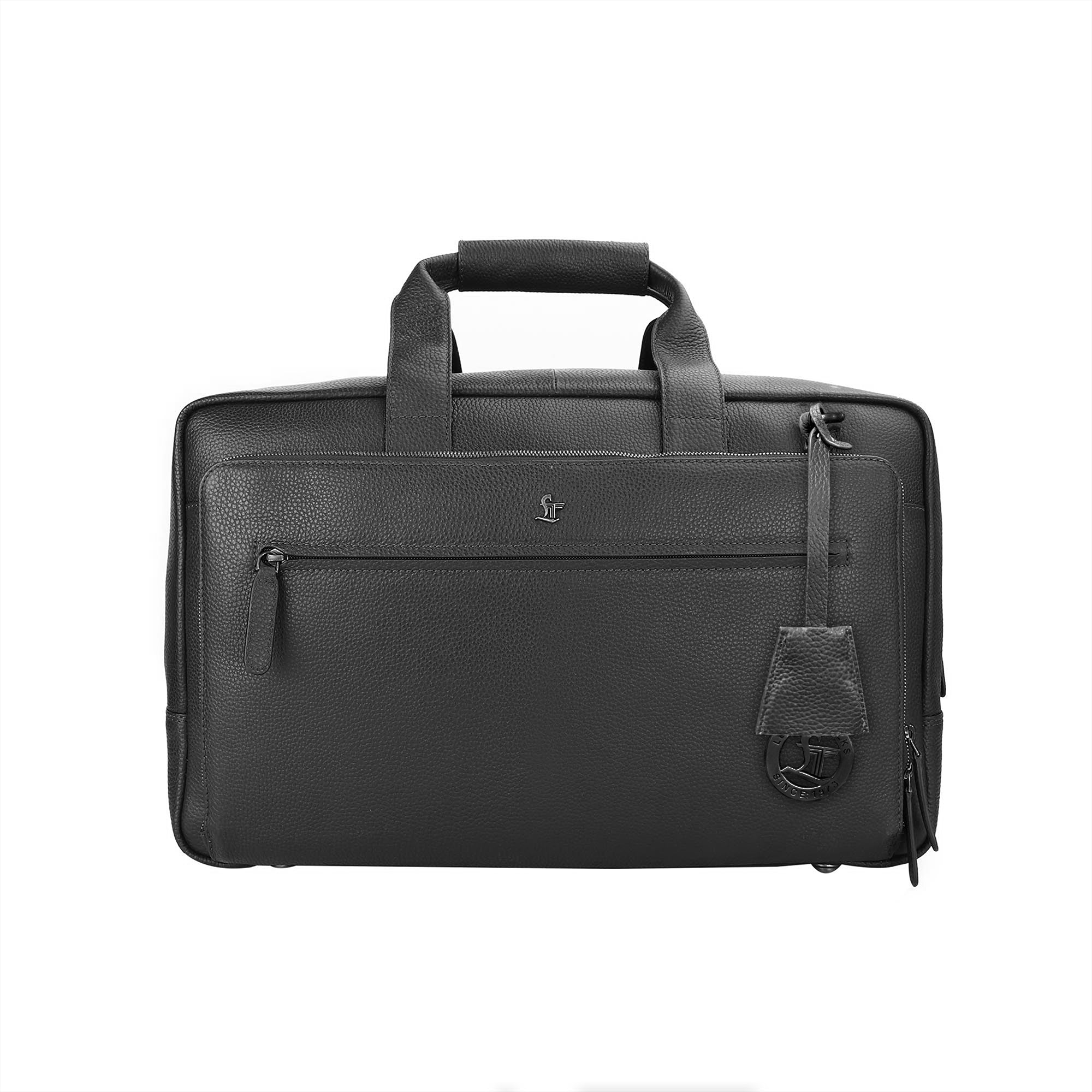 MarcoPolo Travel Duffle Bag| Colour: Black & Brown LeatherTalks