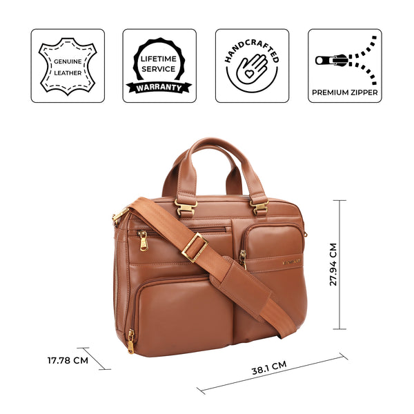 Jacob 2.0 Leather Briefcase For Men