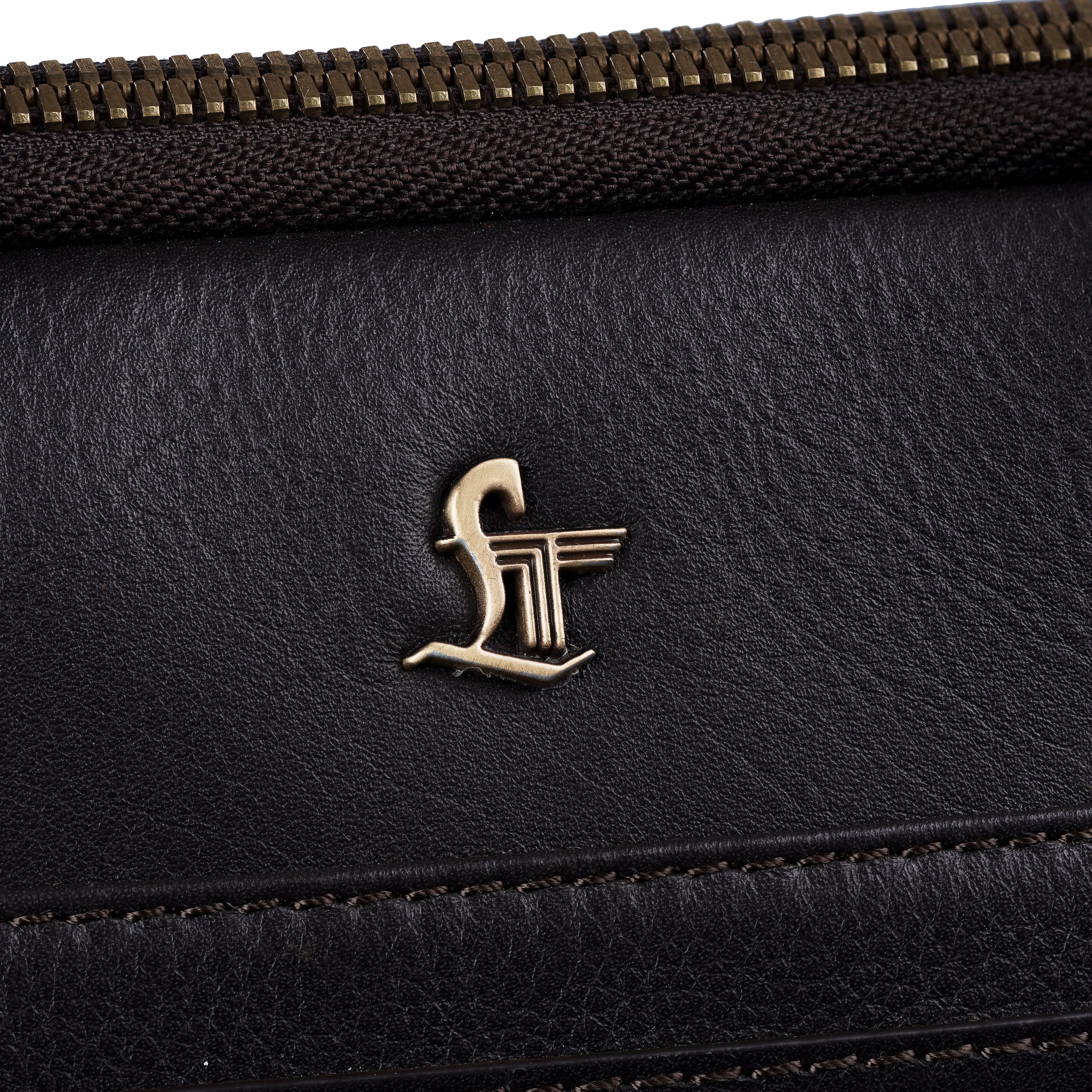 Laptop Sleeve V | 100% Genuine Leather | Color : Black