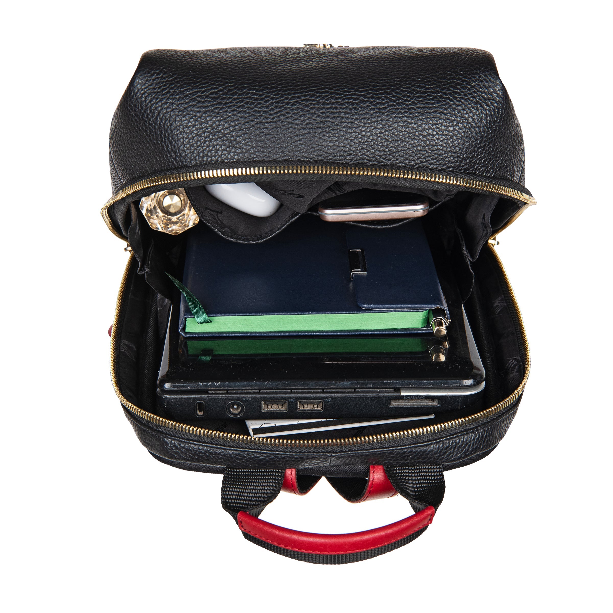 Backpack for Ladies | 100% Genuine Leather | Color - Black