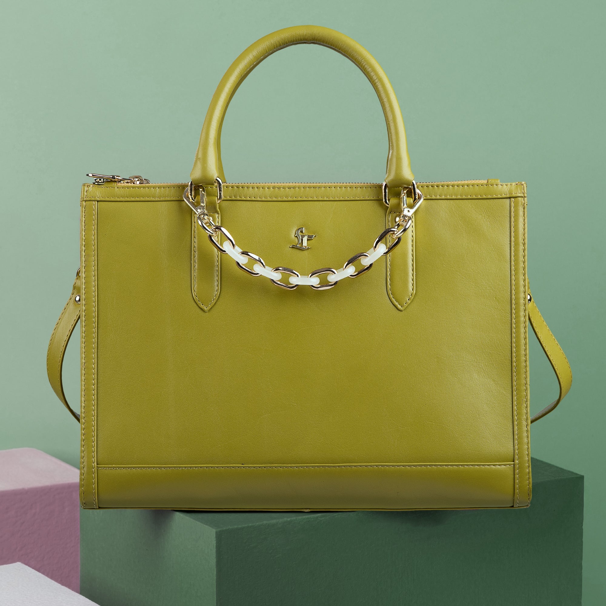 Genuine leather handbag for women