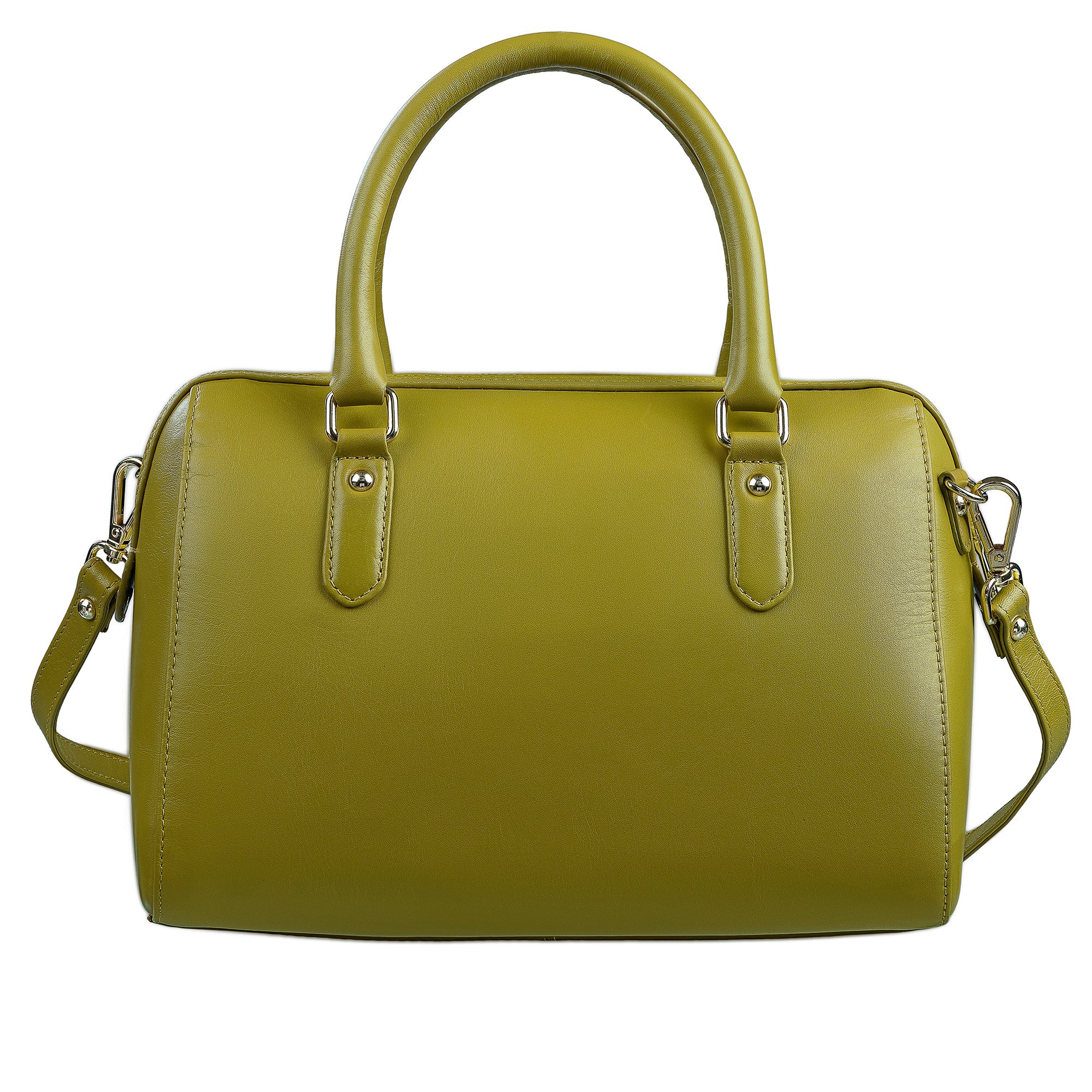 Leather Hand Bag For Women | 100% Genuine Leather | Color: Lime Green