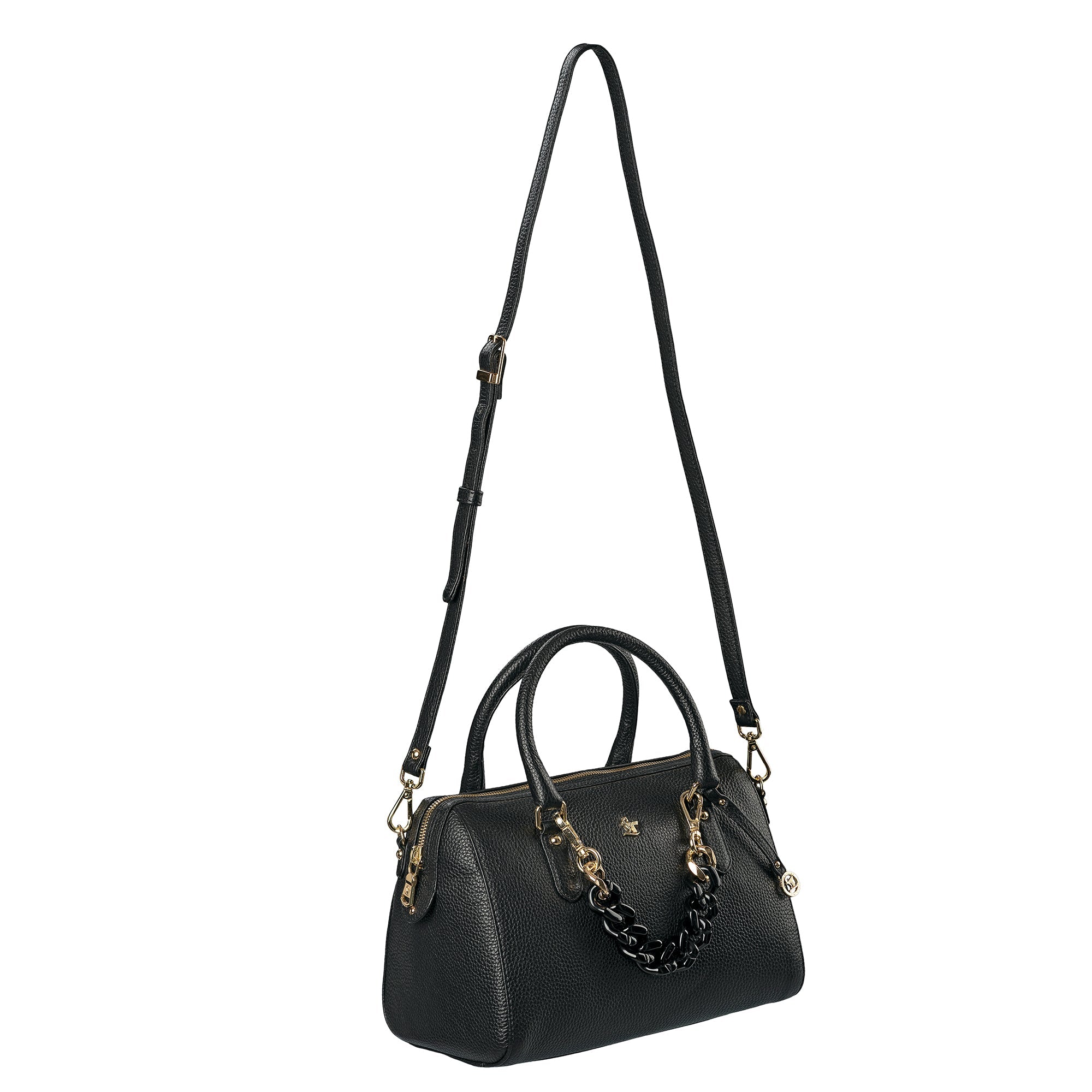 Leather Hand Bag For Women | 100% Genuine Leather | Color: Black