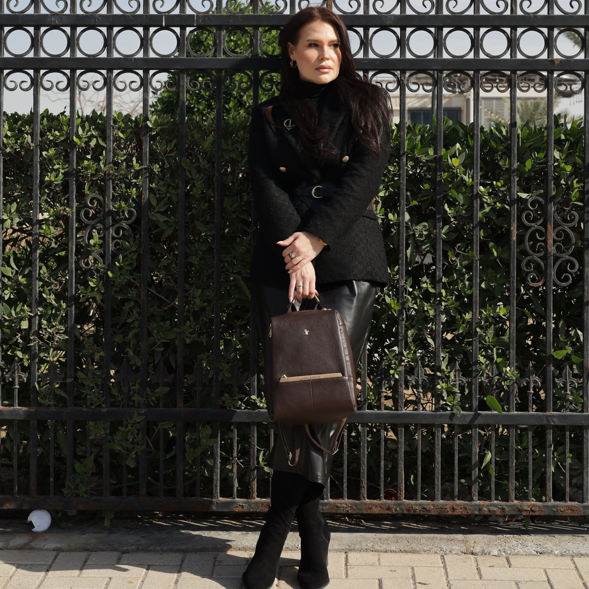 Backpack for Ladies | 100% Genuine Leather | Color - Brown