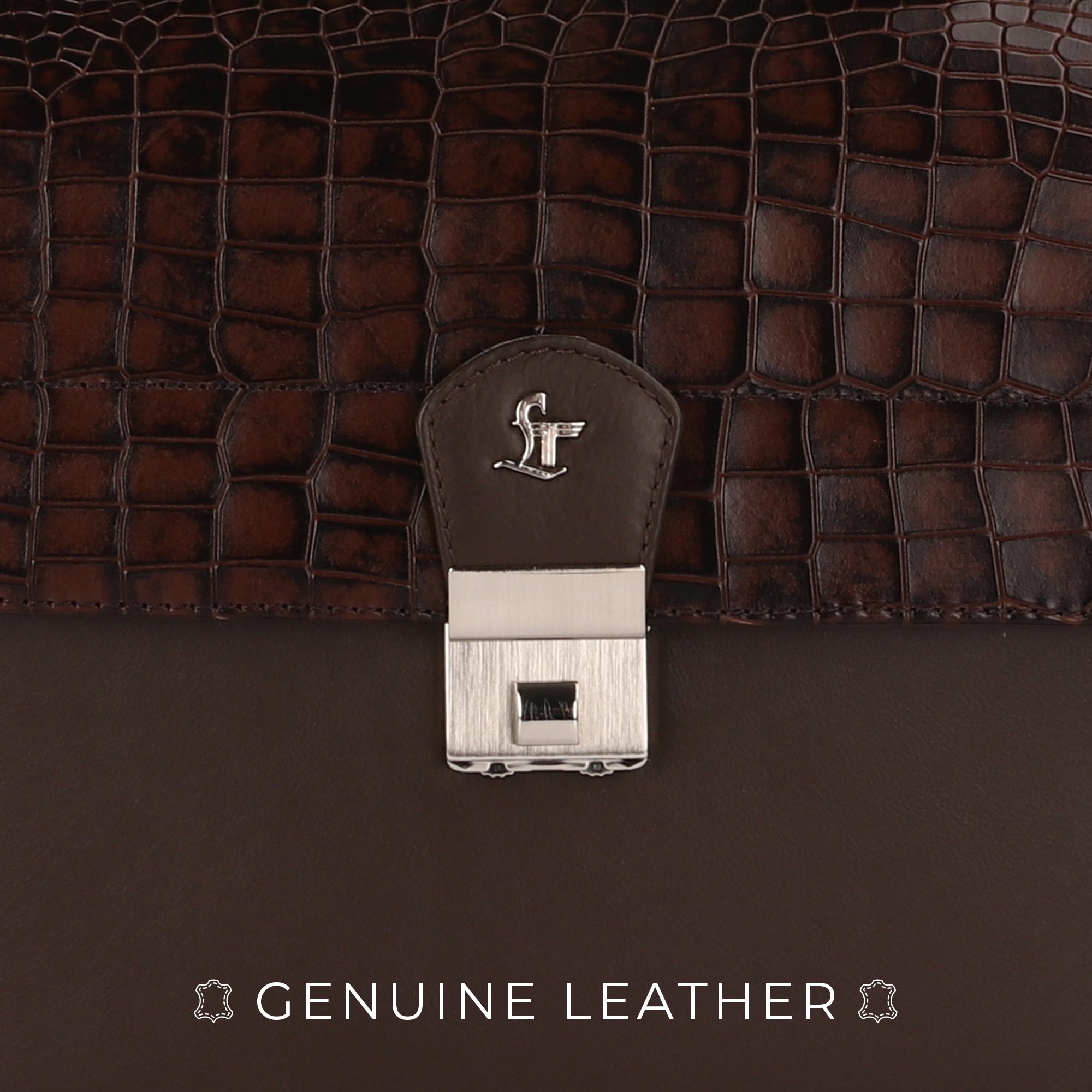 premium leather laptop bag