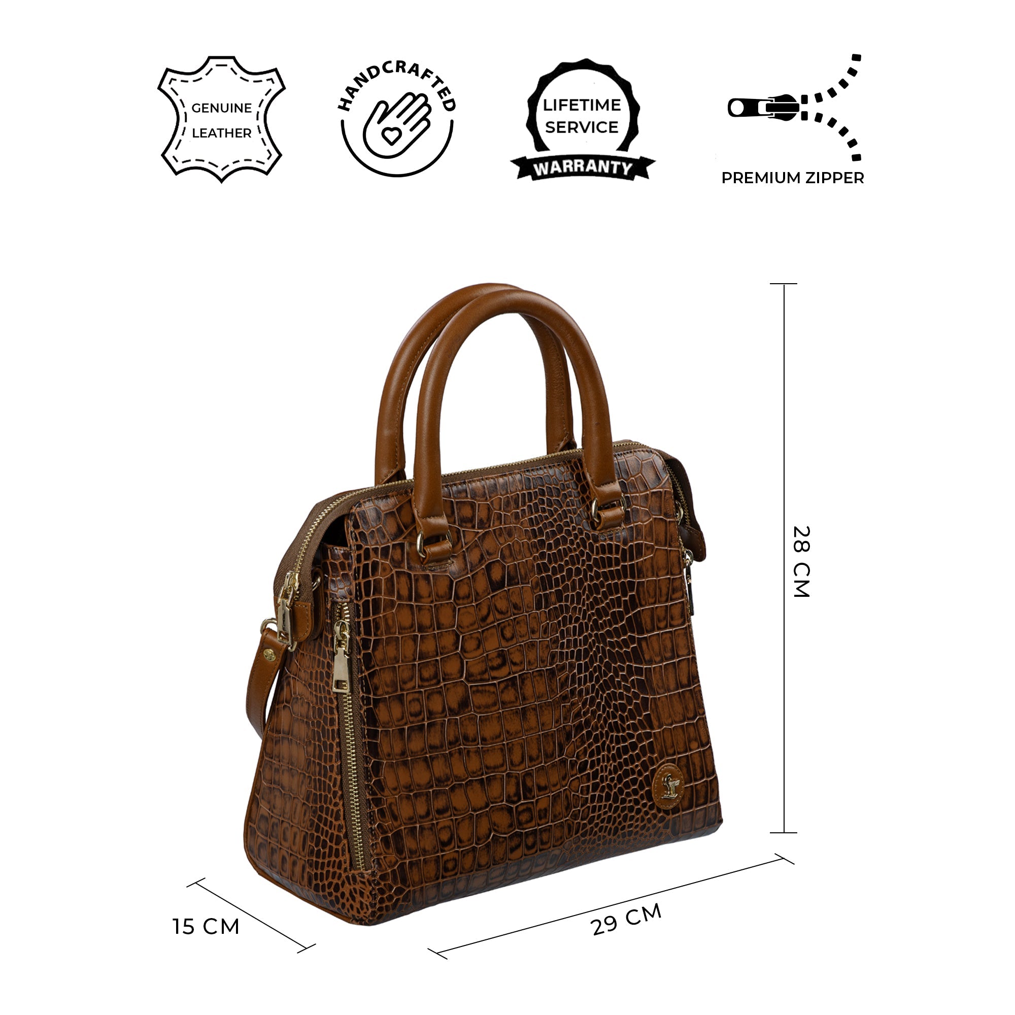 genuine leather handbag for women