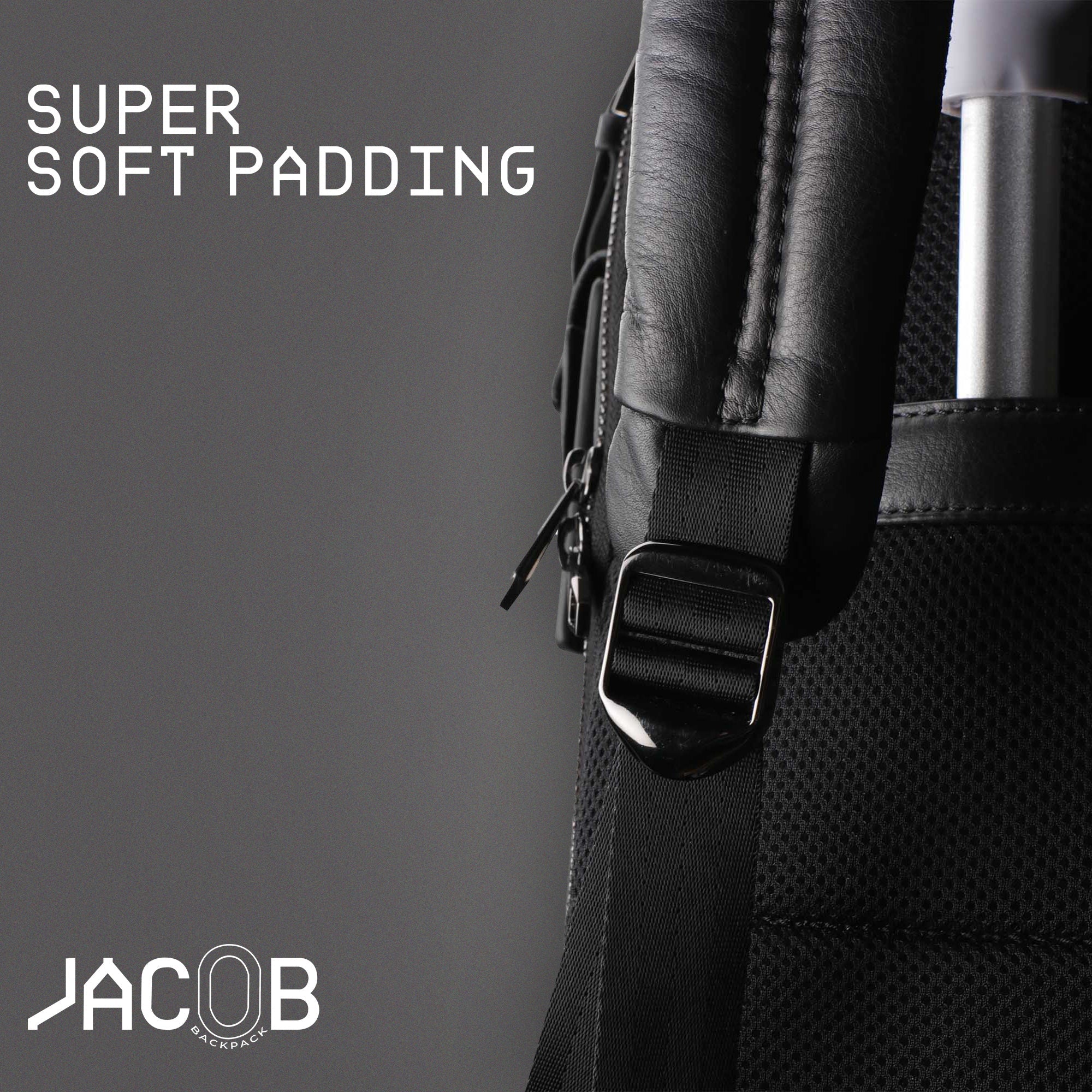 Jacob V 2.0 | Leather Backpack for Men | Lifetime Service Warranty | 100% Genuine Leather | Color: Black